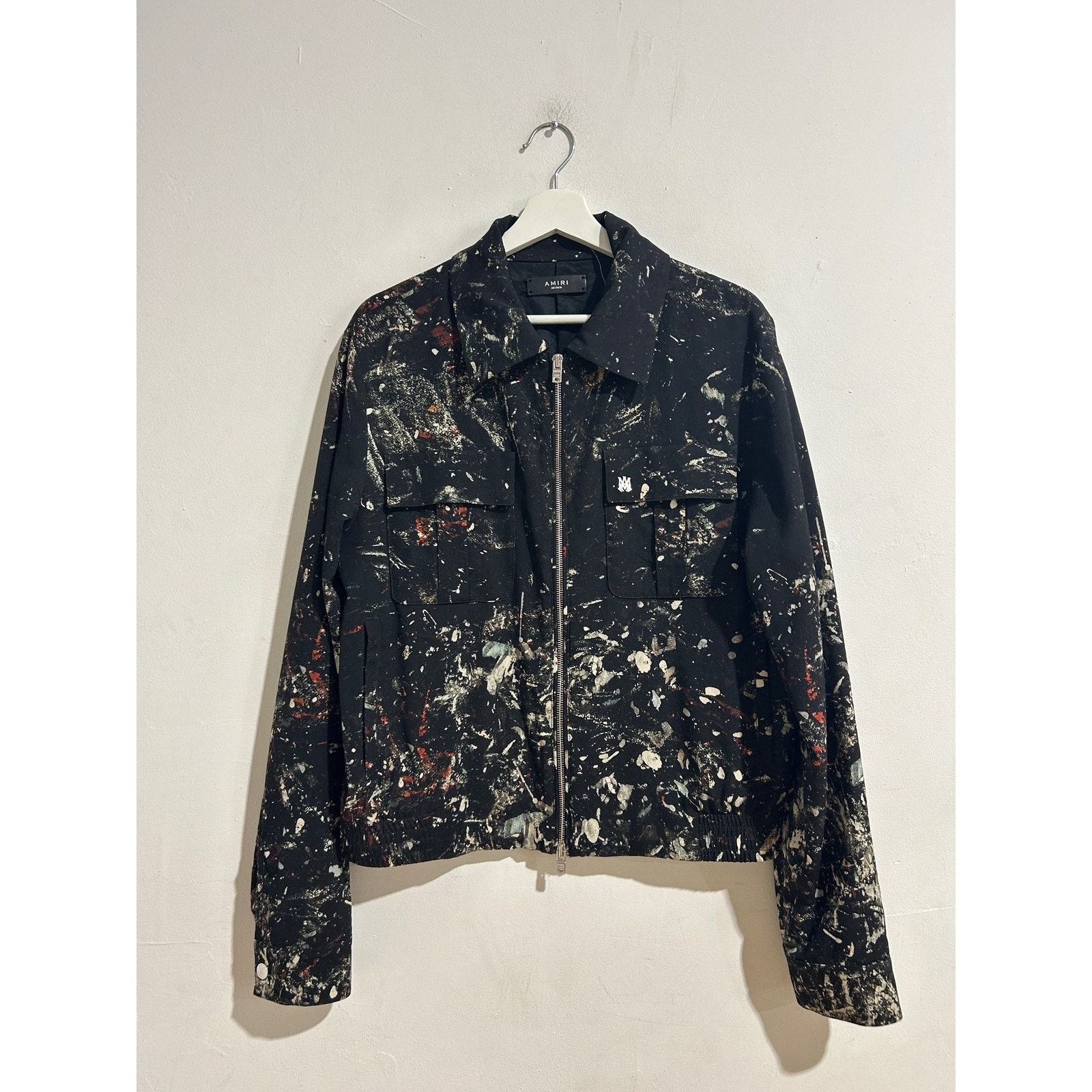 Amiri AMIRI PAINT SPLATTER WOOL BLEND JACKET SIZE MEDIUM PREOWNED Size US M / EU 48-50 / 2 - 1 Thumbnail