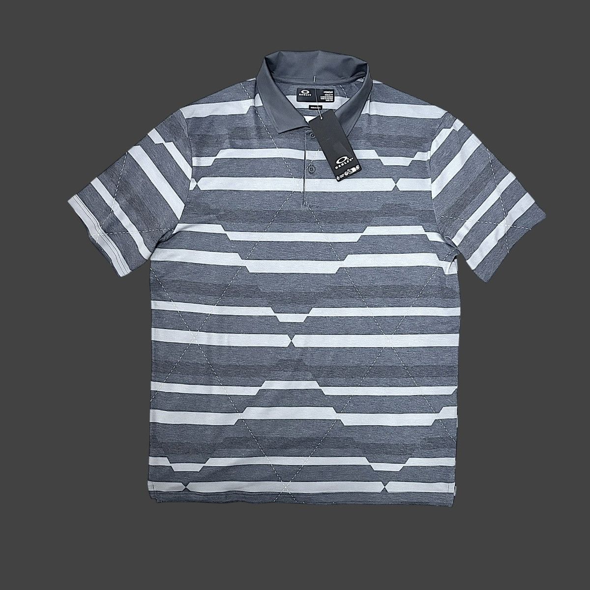 Oakley Oakley Golf Men’s Fractured Argyle Short Sleeve Shirt Sz M Size US M / EU 48-50 / 2 - 5 Thumbnail