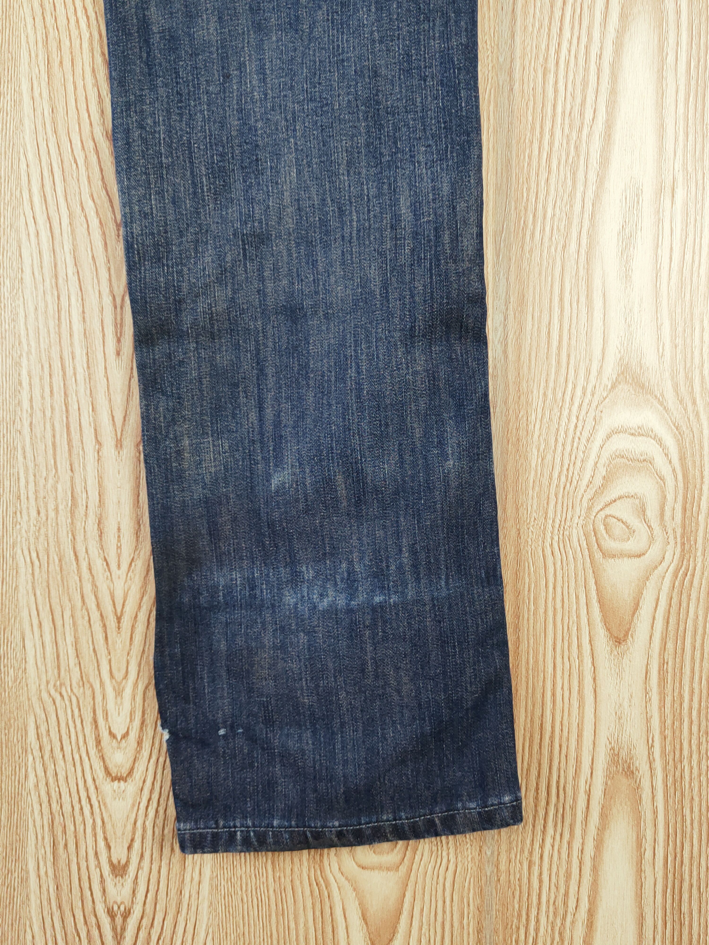 Edwin Edwin Dark Blue Distressed Ripped Jeans #W698 Size US 35 - 15 Thumbnail
