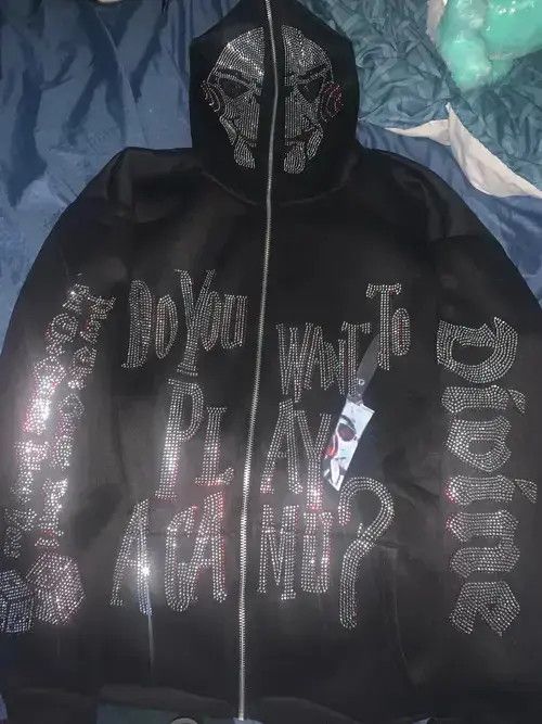 Other Hoodie Rhinestones SAW Size US L / EU 52-54 / 3 - 2 Thumbnail