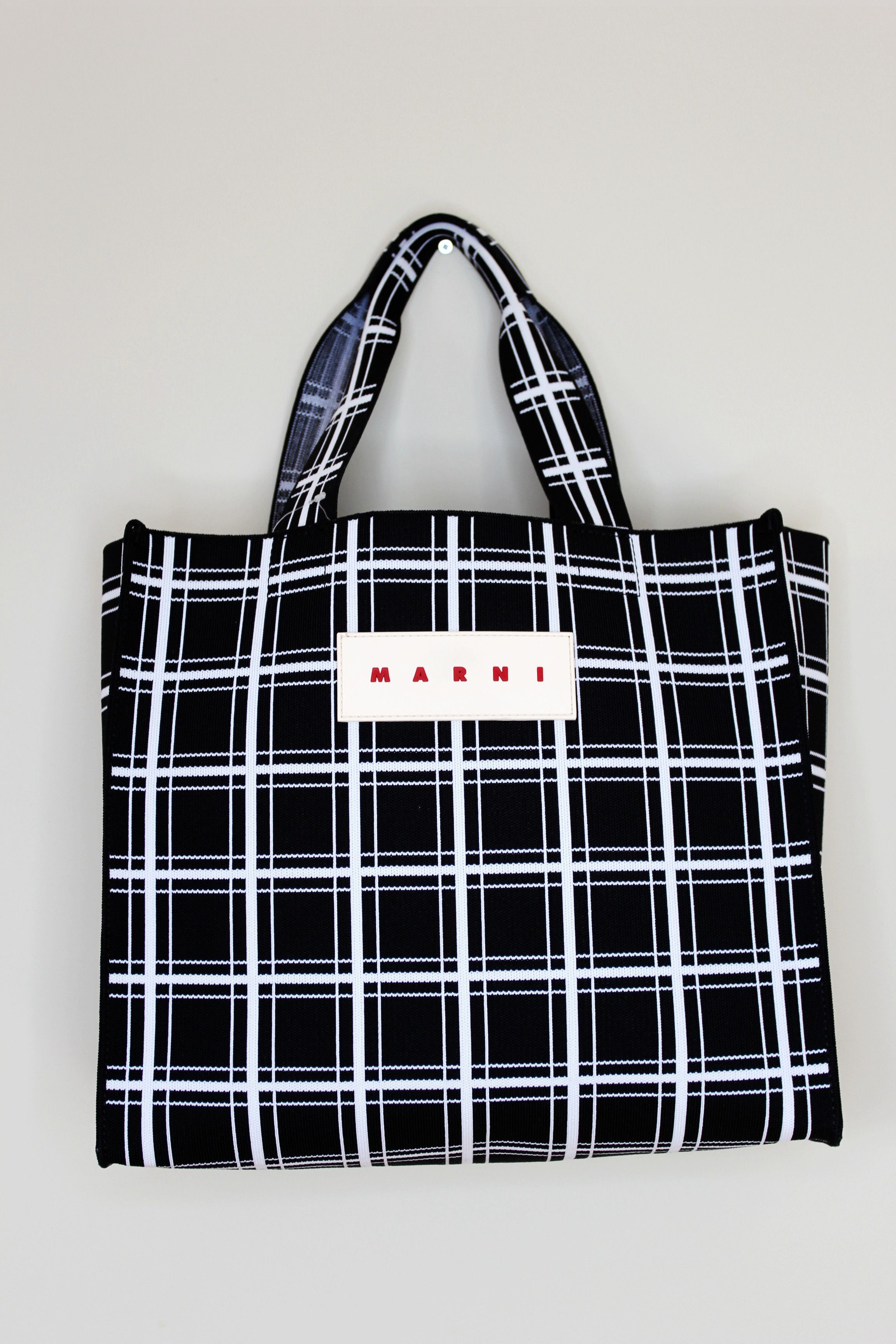 Marni BNWT AW23 MARNI BLACK CHECK BAG Size ONE SIZE - 2 Thumbnail