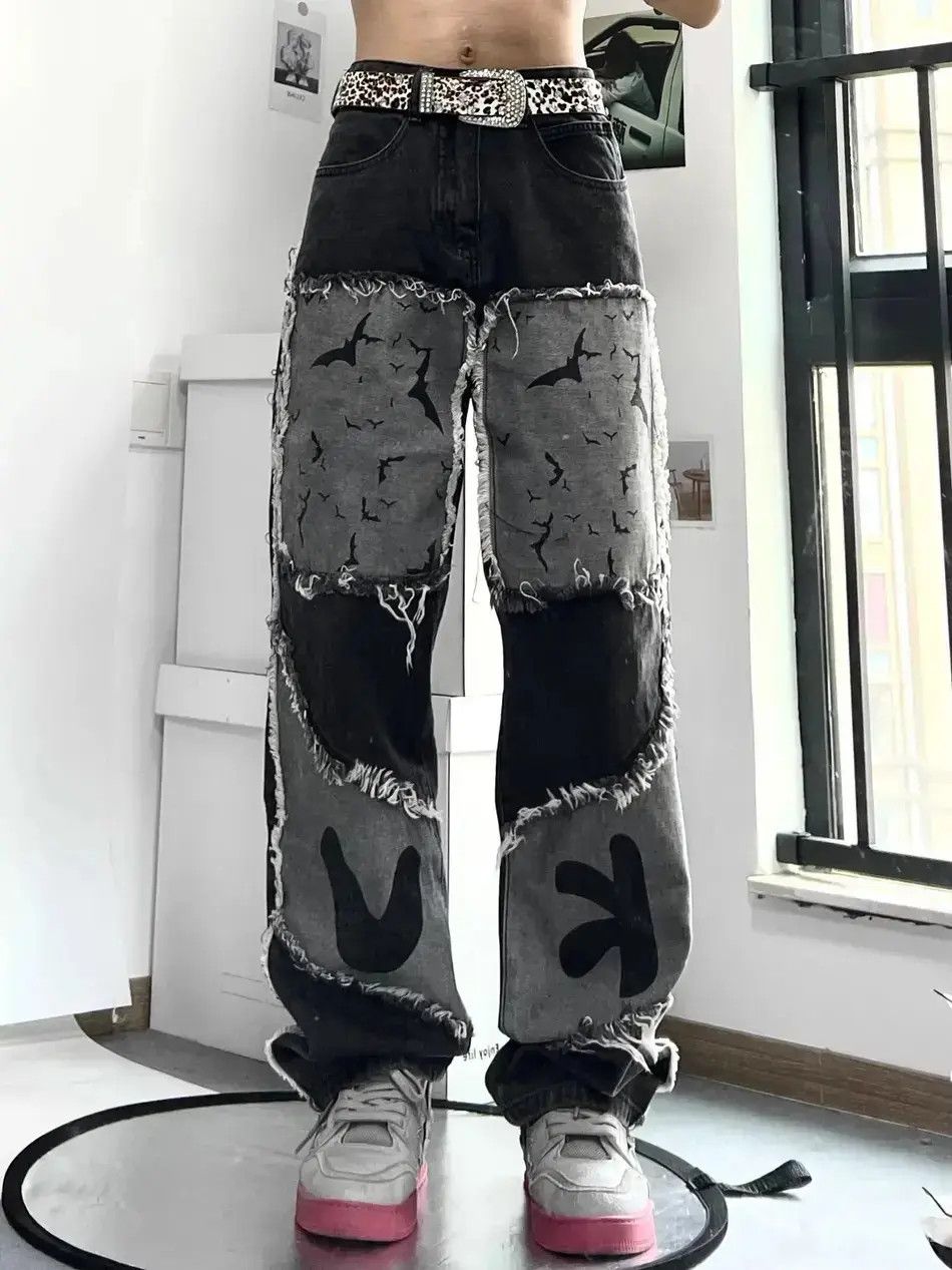 Japanese Brand Loose high street fringe pleated jeans Size US 32 / EU 48 - 3 Thumbnail