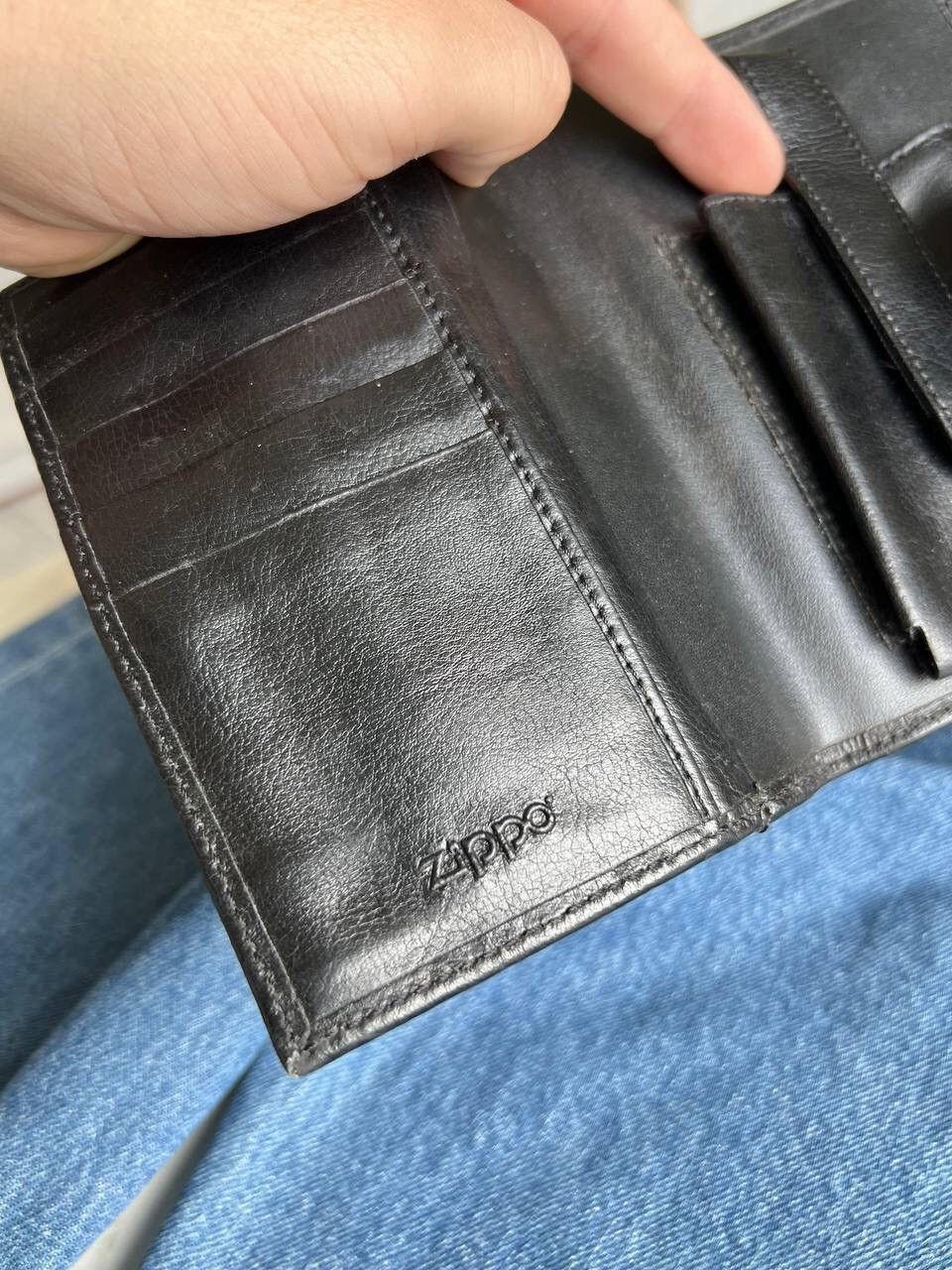 Genuine Leather × Zippo Vintage Zippo lighter brand Leather Wallet Case for lighter Size ONE SIZE - 7 Thumbnail