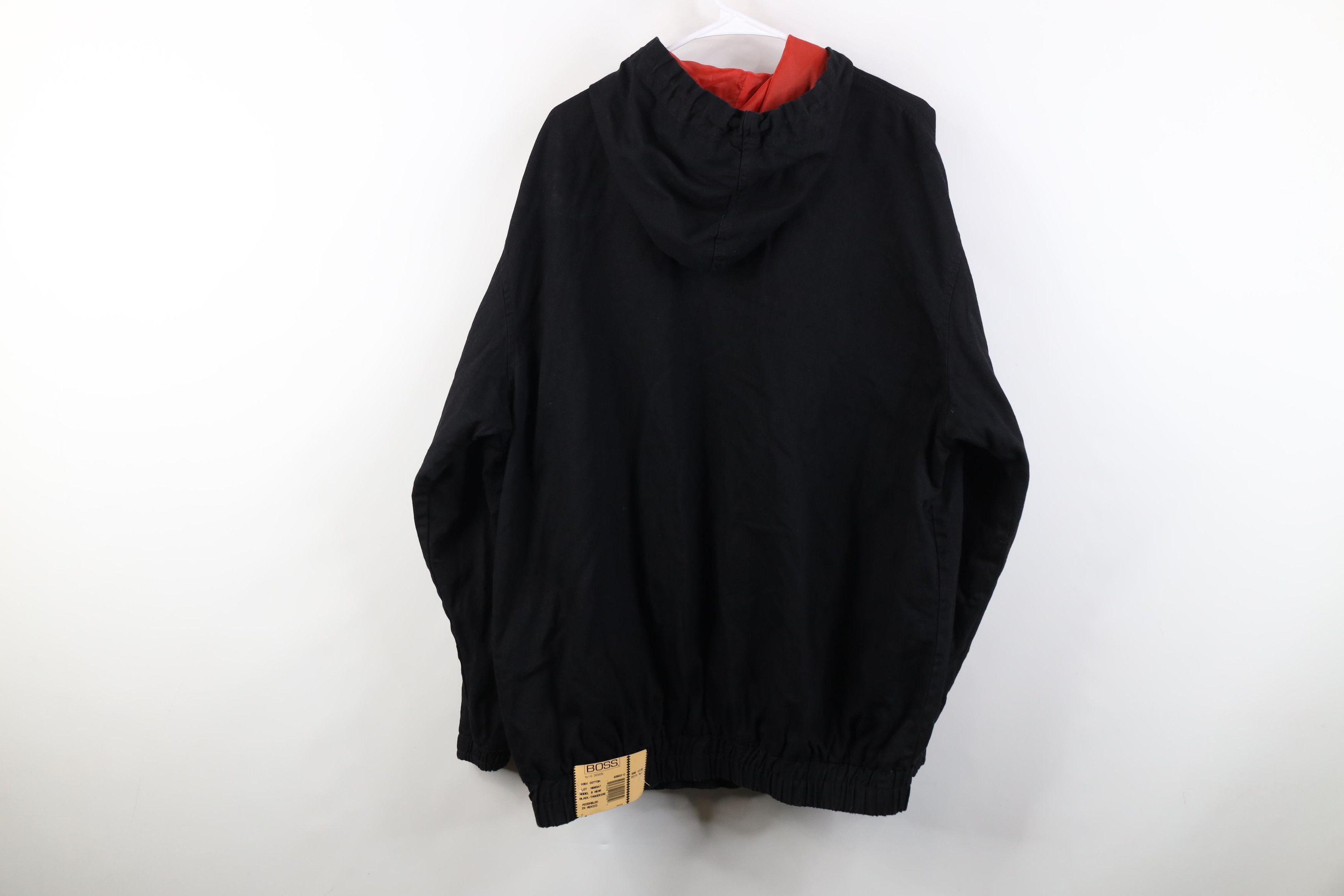 Vintage Vintage 90s Streetwear Boss Lined Hooded Full Zip Jacket Size US XXL / EU 58 / 5 - 13 Thumbnail