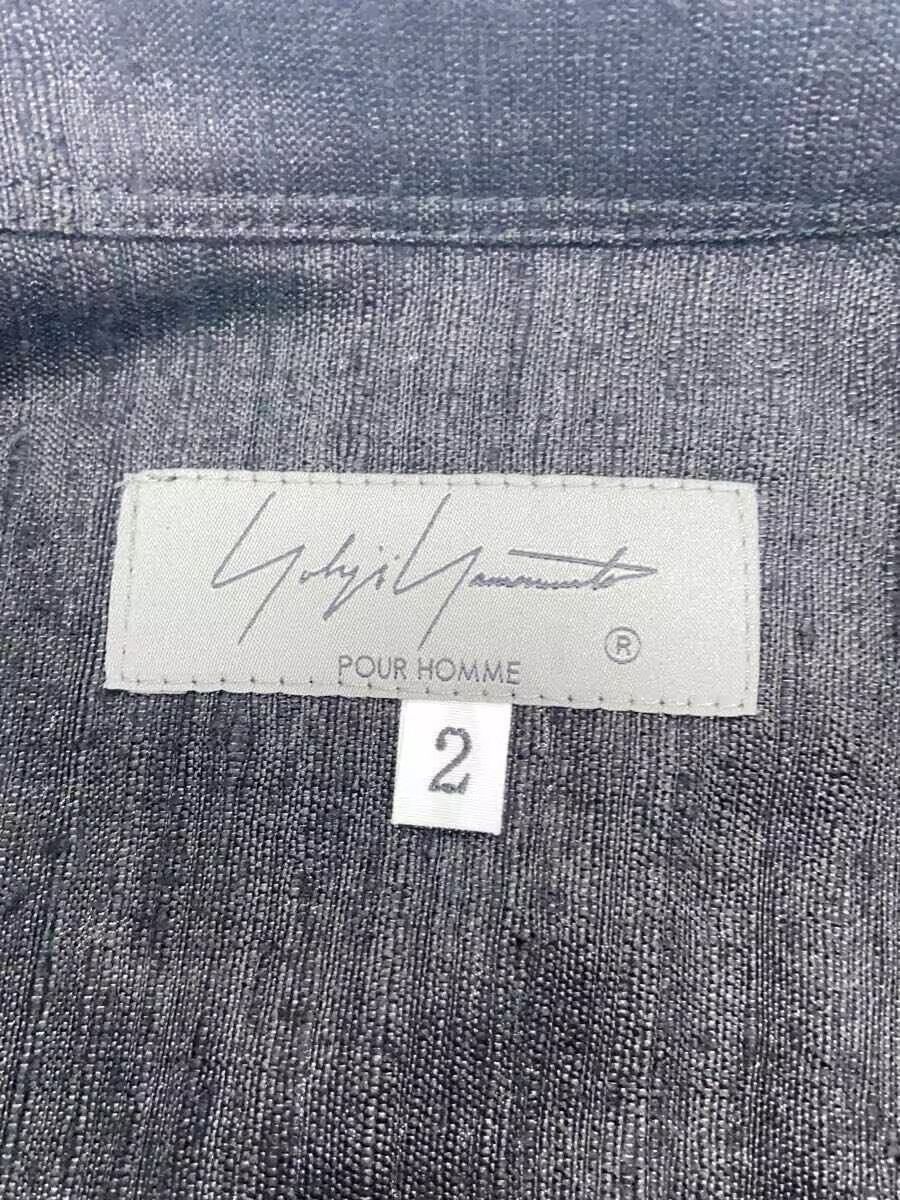 Yohji Yamamoto yohji yamamoto POUR HOMME SILK BLK ROUND HEM BLOUSE Size US L / EU 52-54 / 3 - 3 Thumbnail
