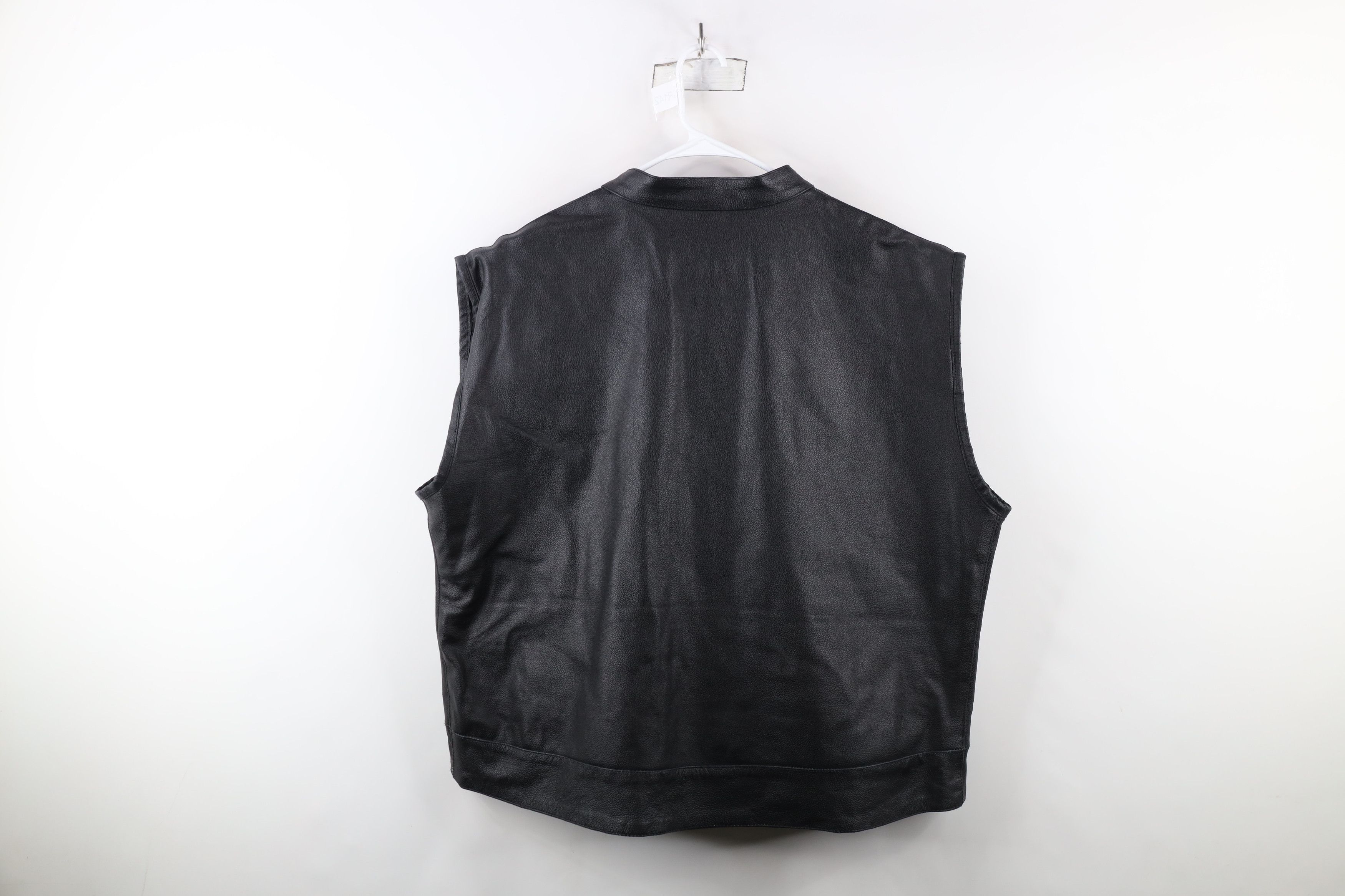 Vintage Vintage 90s Streetwear Full Zip Motorcycle Vest Jacket Size US XXL / EU 58 / 5 - 13 Thumbnail