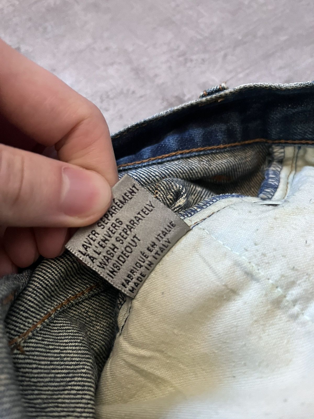 Dior Dior Homme S/S 07 Spider Web Clawmark Jeans by Hedi Slimane Size US 30 / EU 46 - 12 Thumbnail