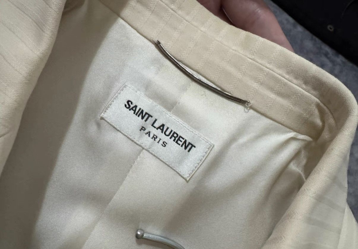 Saint Laurent Paris SLP 20SS Runway Double-Breasted Peak Lapel Striped Blazer Size US S / EU 44-46 / 1 - 6 Thumbnail
