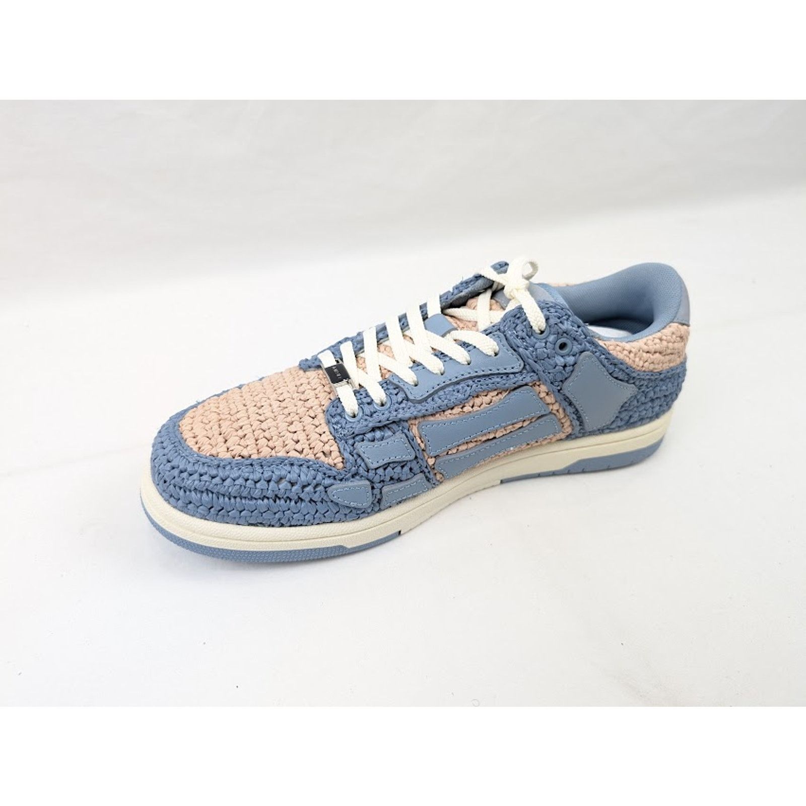 Amiri o1rshd1 Q:3 / Raffia Skeleton Low-Top Sneakers in Blue Size US 11 / EU 44 - 8 Thumbnail