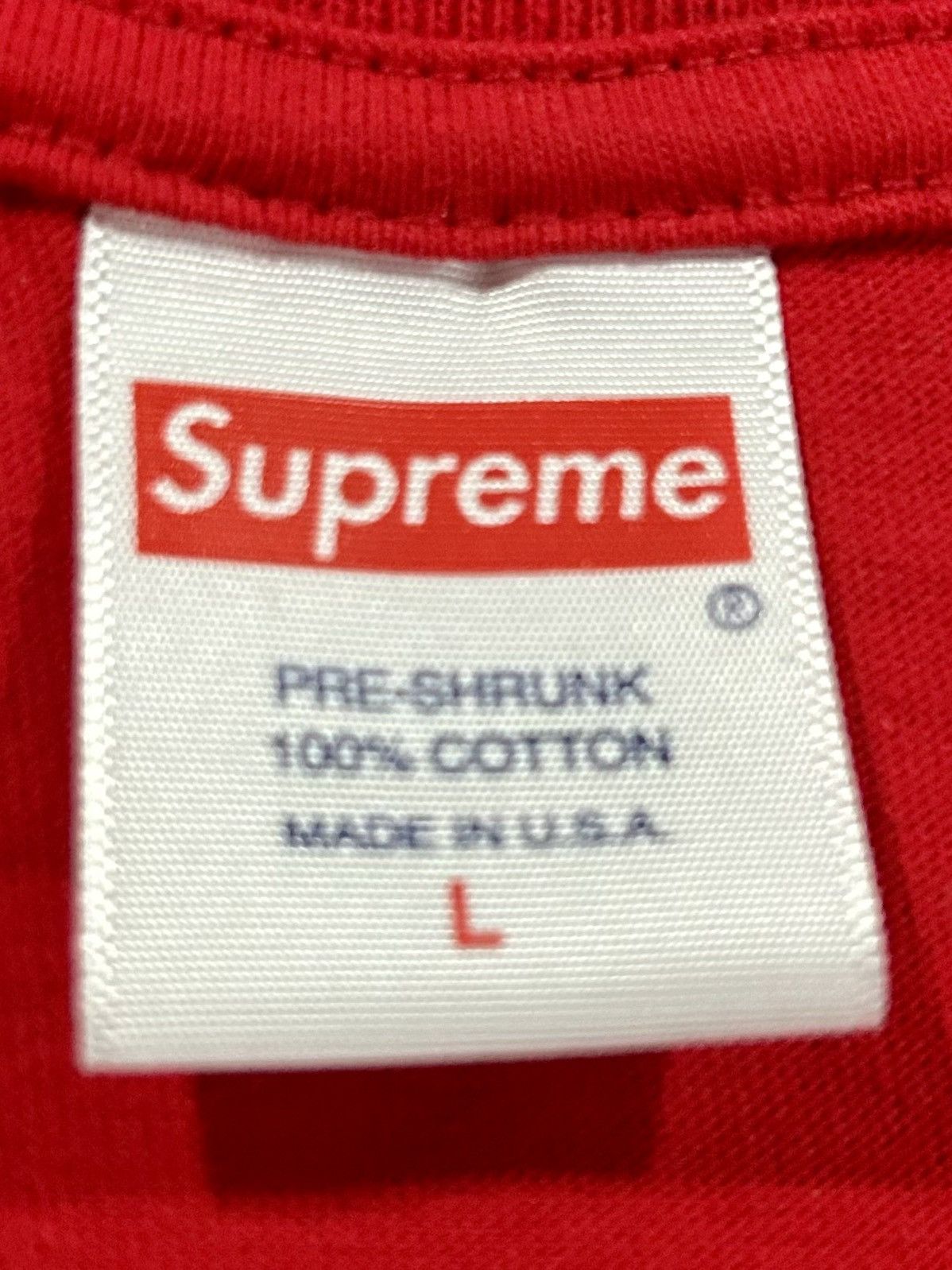 Supreme Supreme Men’s Red Blank Tee Size Large Size US L / EU 52-54 / 3 - 3 Thumbnail