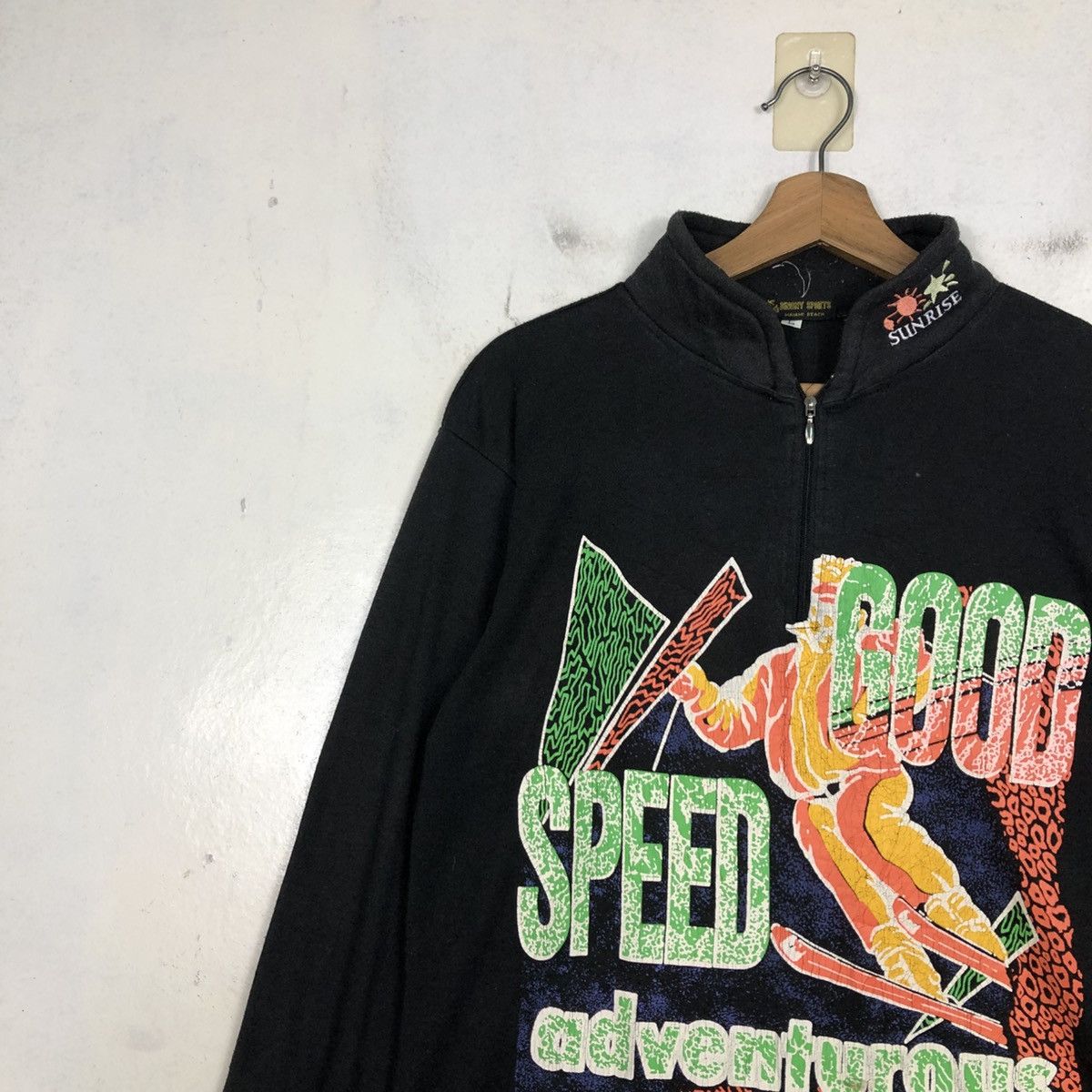 Japanese Brand 📌Vintage Anorak Half Zipper Sweatshirt Maimi Beach Size US L / EU 52-54 / 3 - 8 Thumbnail