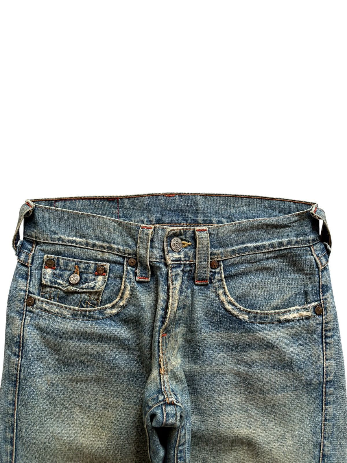 True Religion Vintage / Y2K True Religion Joey Mud Wash Flare Jeans Size US 31 - 4 Thumbnail