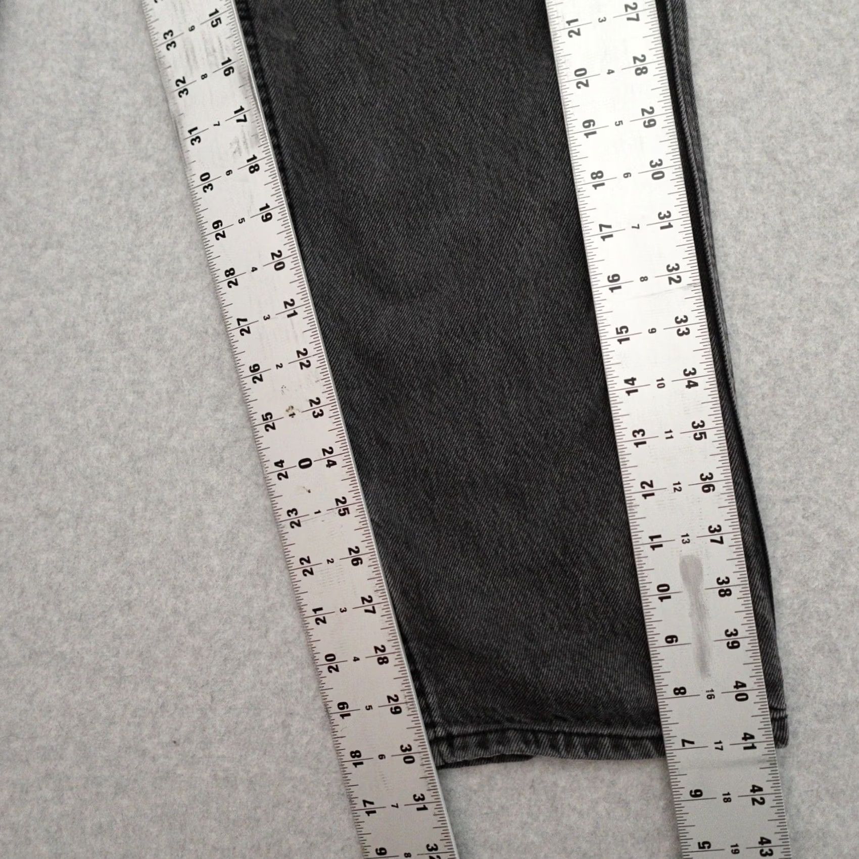 Empyre EMPYRE Jeans Womens 0 Tori Denim Skater Carpenter Baggy 0x30 Faded Charcoal Size 25" / US 0 / IT 36 - 6 Thumbnail