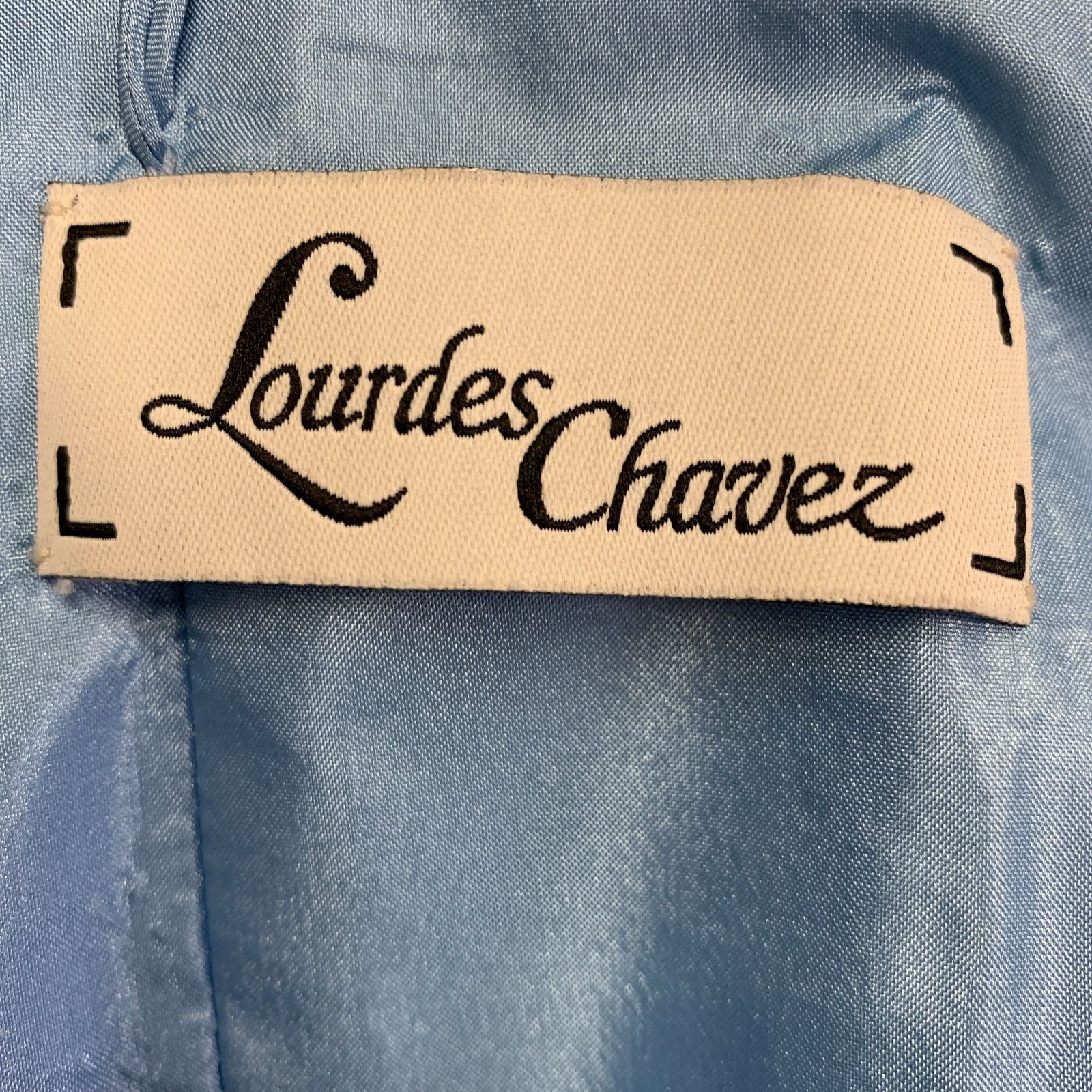 Other Size 6 Cream Blue Tan Silk Floral Shawl Strapless Gown Size M / US 6-8 / IT 42-44 - 6 Thumbnail