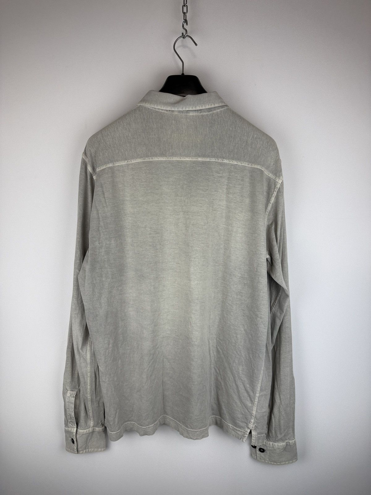 Stone Island Grey Stone Island long-sleeves polo Size US XXL / EU 58 / 5 - 5 Thumbnail