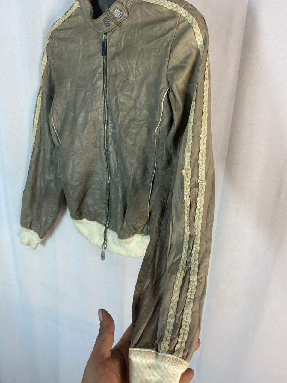 Emporio Armani Emporio armani leather zipper jacket Size S / US 4 / IT 40 - 4 Thumbnail