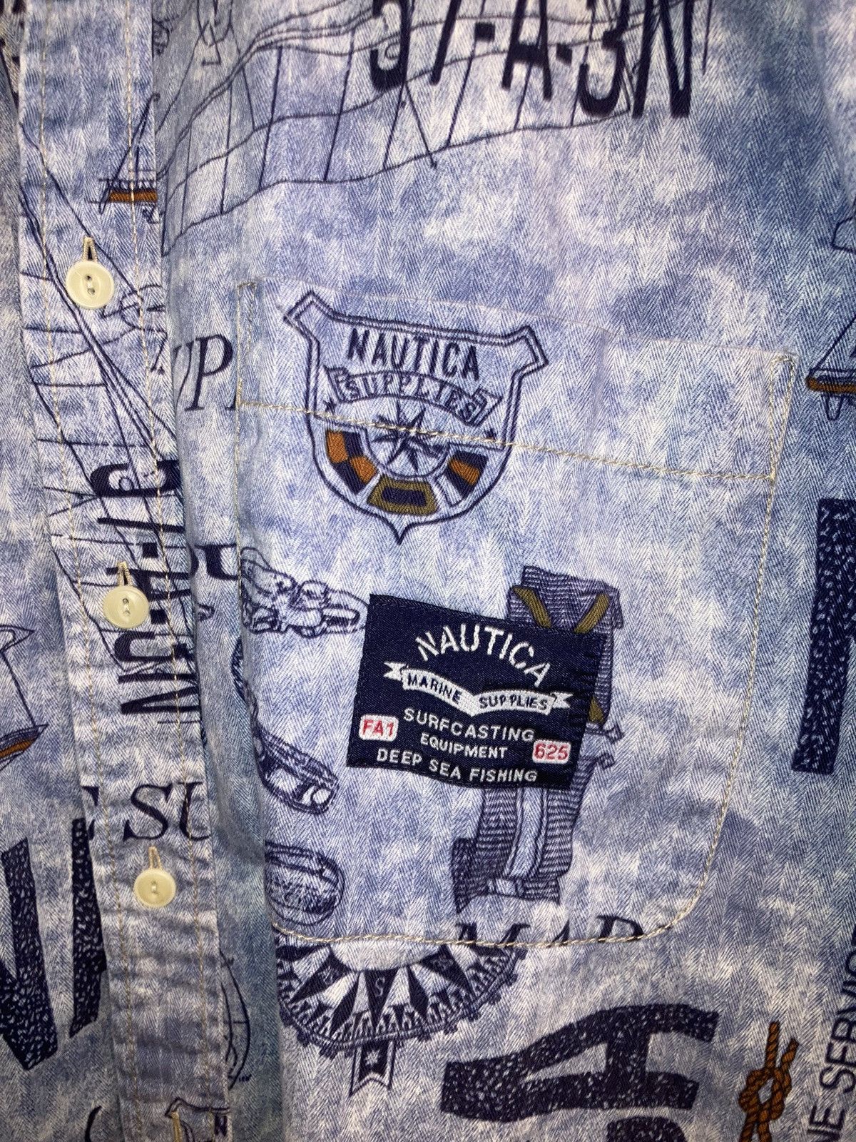 Nautica × Vintage VTG 90s NAUTICA Marine Supplies Surfcasting Equipment XL Size US XL / EU 56 / 4 - 5 Thumbnail