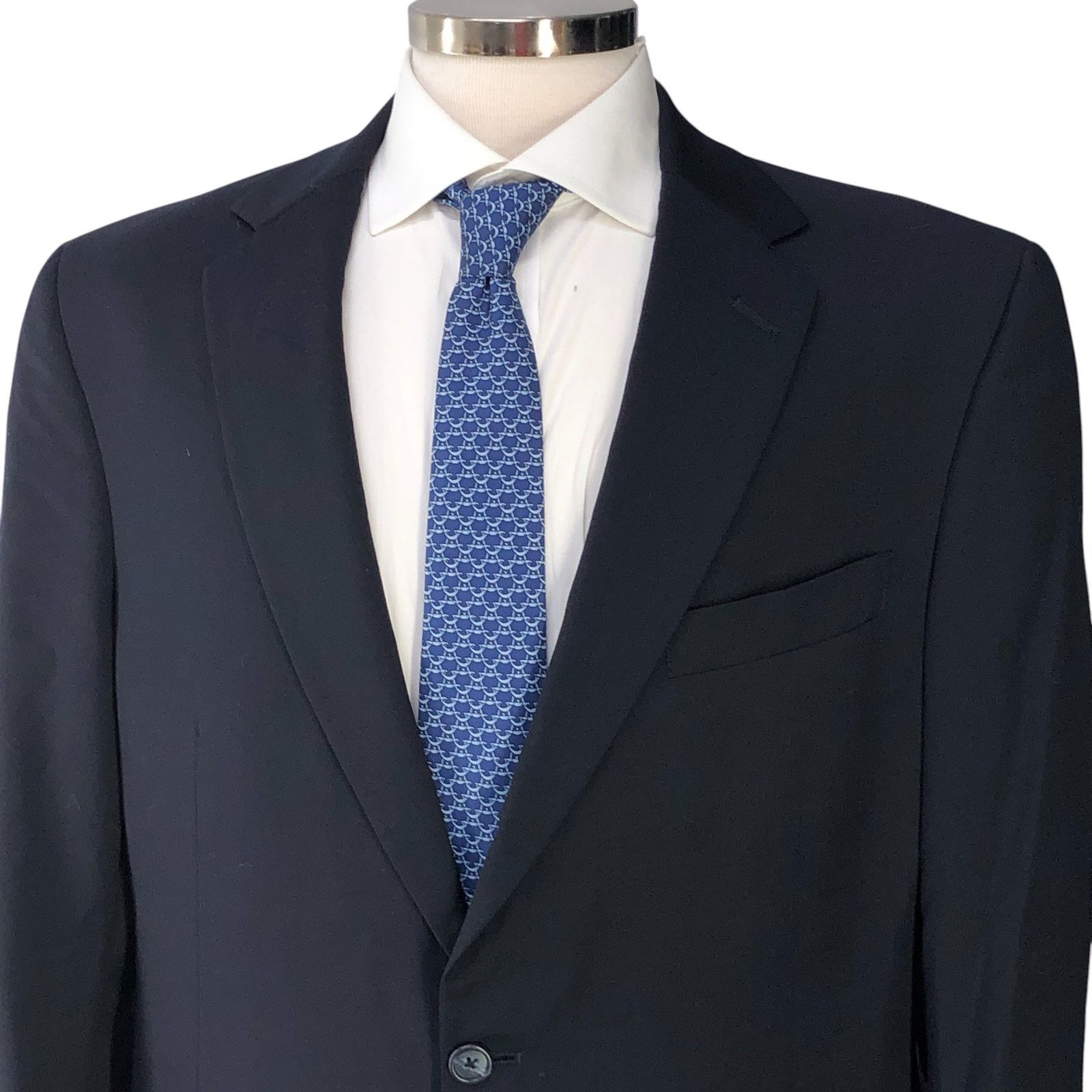 Hart Schaffner Marx Hart Schaffner Marx HSM Sz 42R Sport Coat Jacket Blazer Navy Size 42R - 2 Thumbnail
