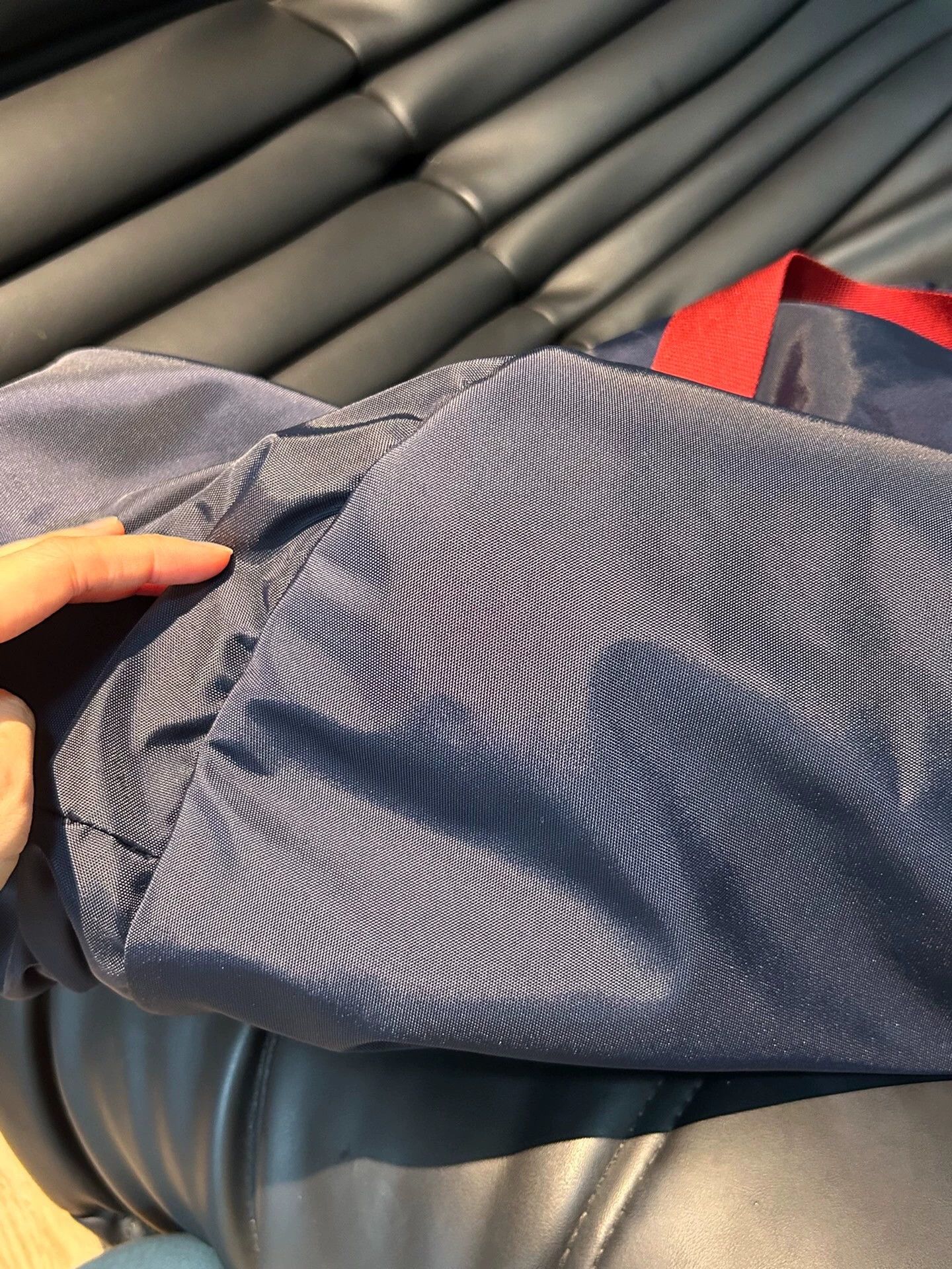Balenciaga Balenciaga Navy-Red Colorblock Airport Gym Tennis Travel Bag Size ONE SIZE - 2 Thumbnail