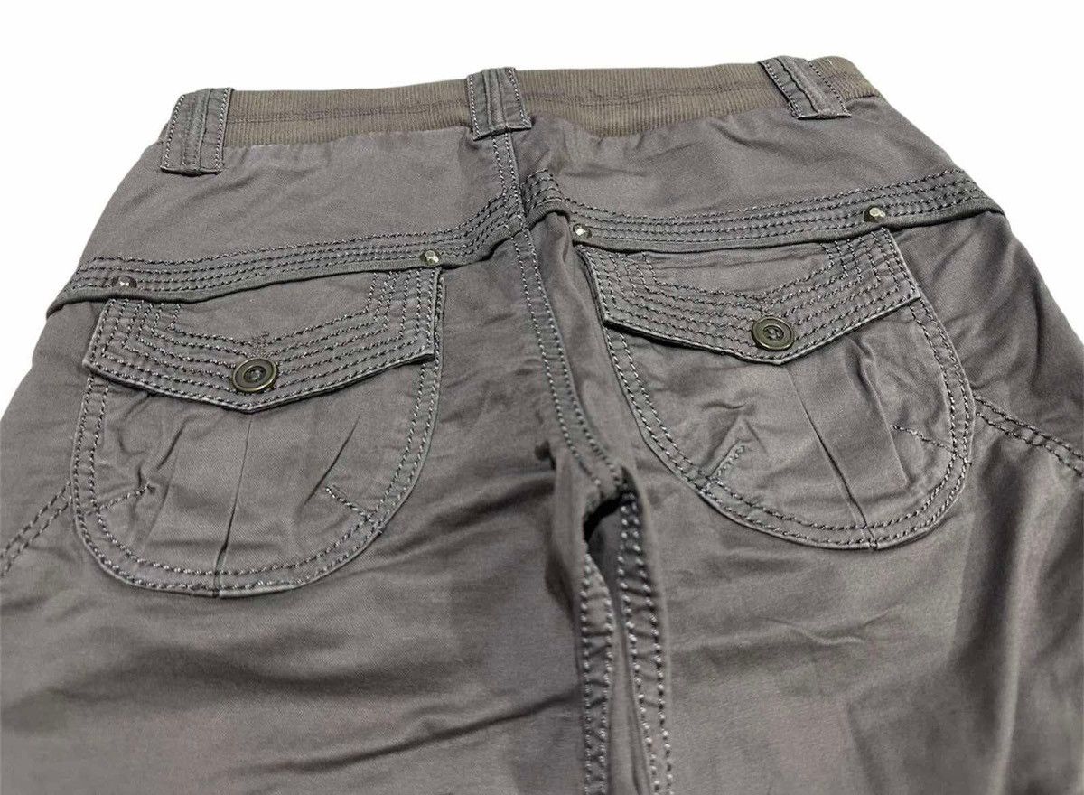 If Six Was Nine 🔥Sick Y2K Japanese Parachute Flared Cargo Pants Goa Style Size US 30 / EU 46 - 9 Thumbnail