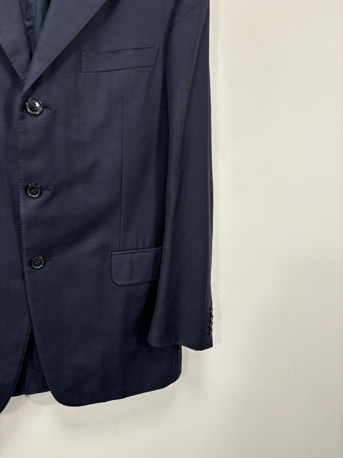 Ermenegildo Zegna Ermenegildo Zegna Men’s 3-Buttons Navy Wool Blazer Jacket Size 40R - 7 Thumbnail