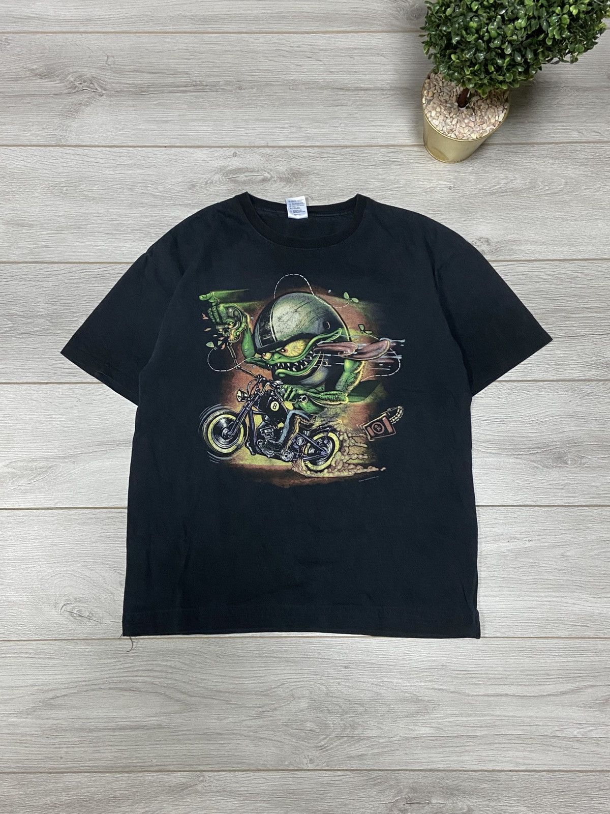 Vintage Just Leathers 2010 San Jose monster moto vintage t-shirt Size US XL / EU 56 / 4 - 1 Thumbnail