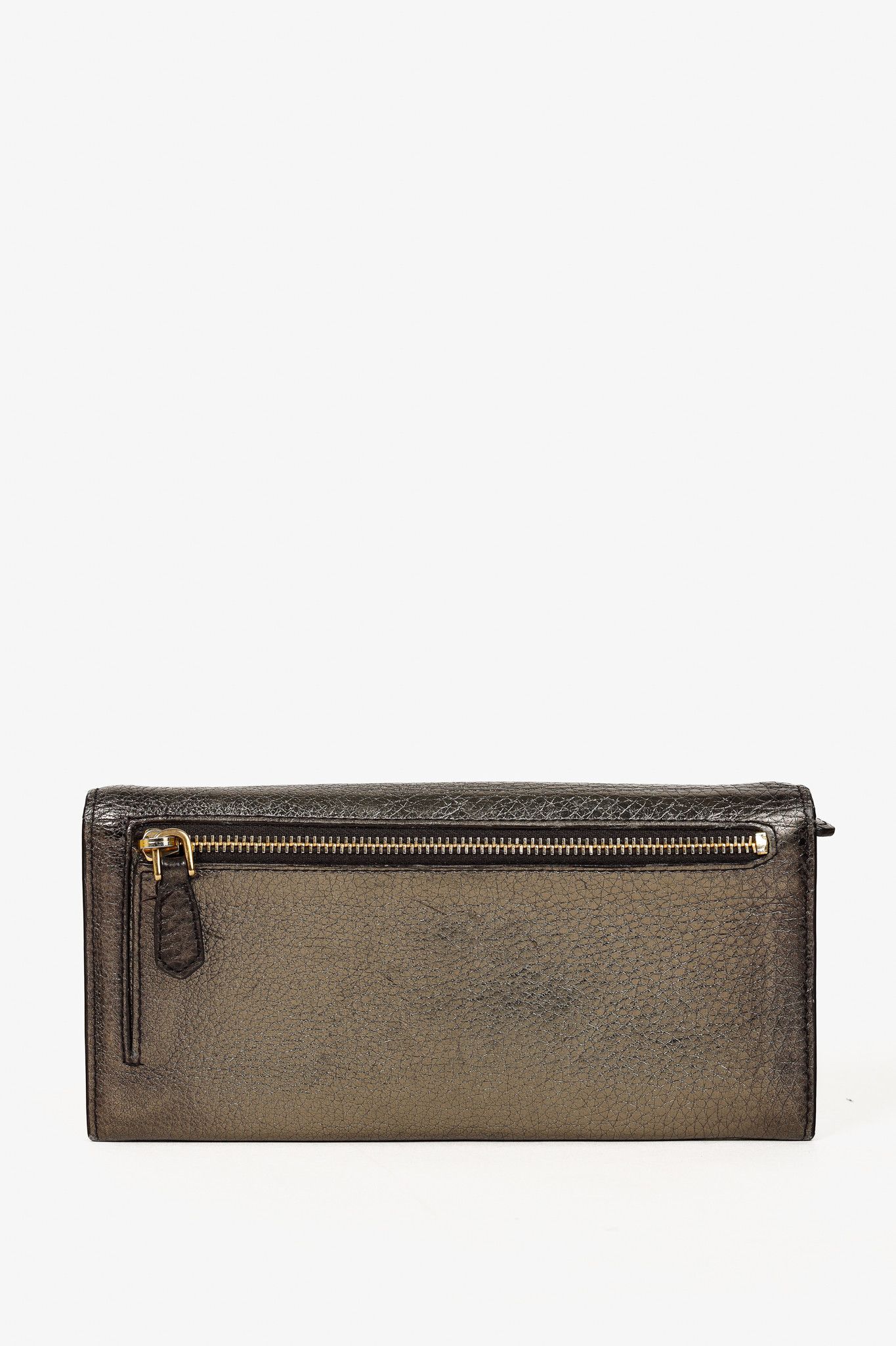 Prada Prada Piombo Vitello Daino Antik Leather Wallet Size ONE SIZE - 4 Thumbnail