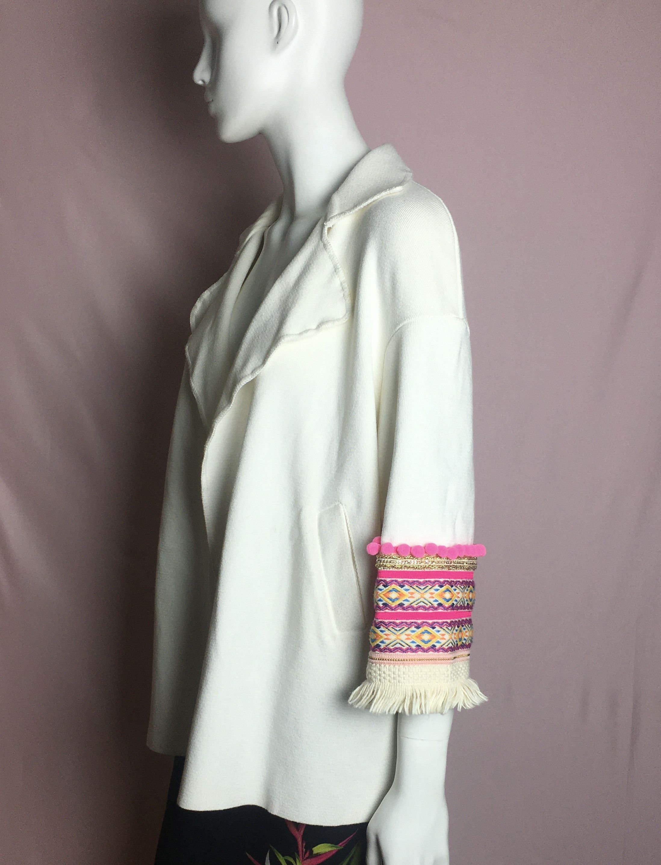 Other Giada Benincasa Boho Style Open Cardigan Size M Size M / US 6-8 / IT 42-44 - 2 Thumbnail