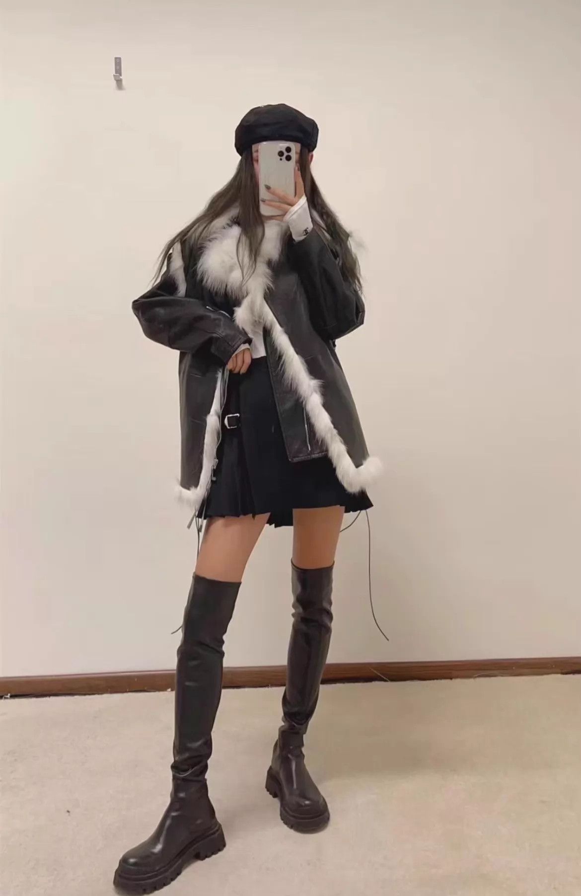 Saint Laurent Paris SLP 2-in-1 Leather Biker & Fox Fur Vest 36 Size XS / US 0-2 / IT 36-38 - 3 Thumbnail