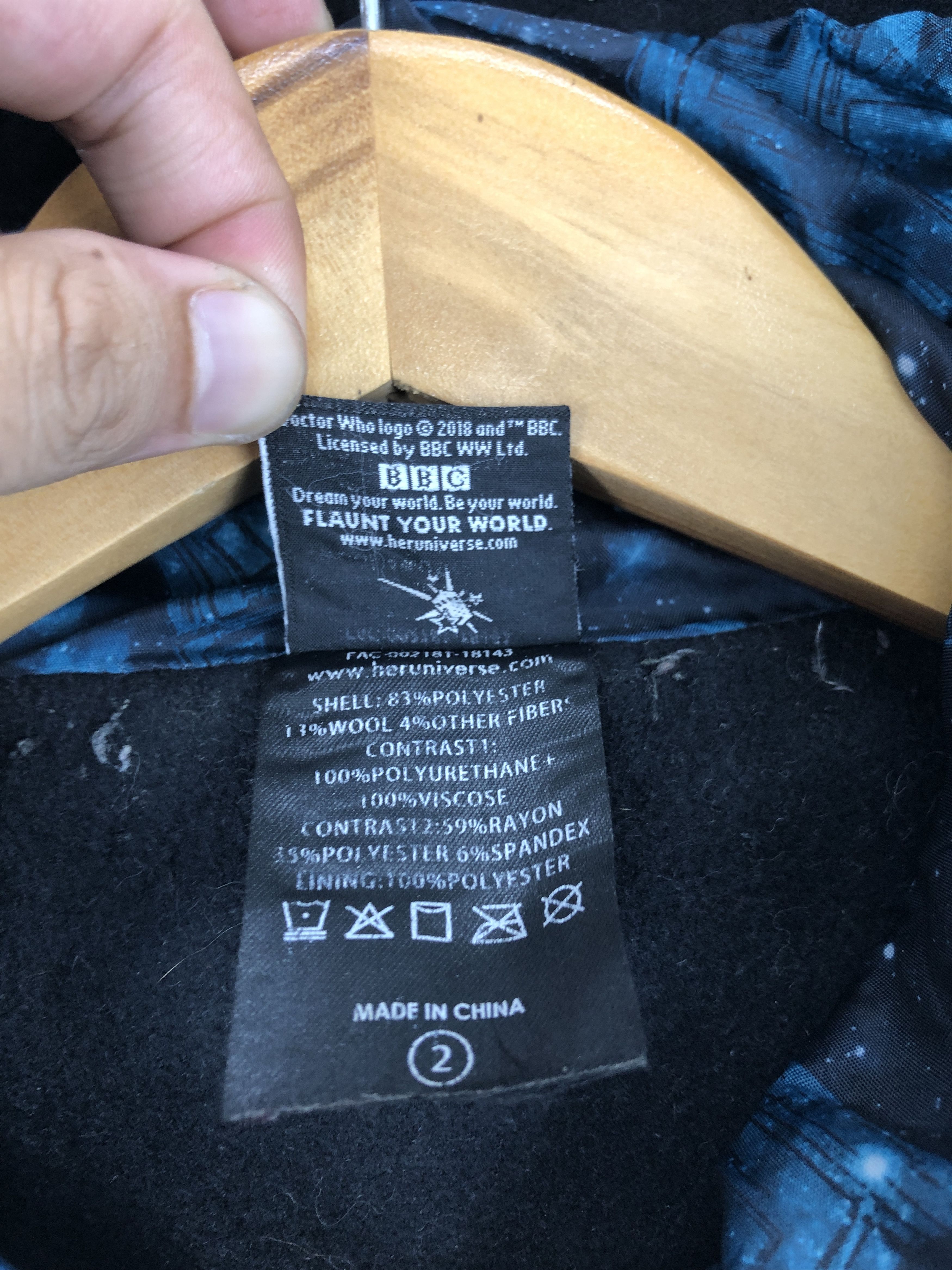 If Six Was Nine Rare Doctor Who©️BBC 2018 Wool Long Jacket JA0036 Size US XXL / EU 58 / 5 - 6 Thumbnail