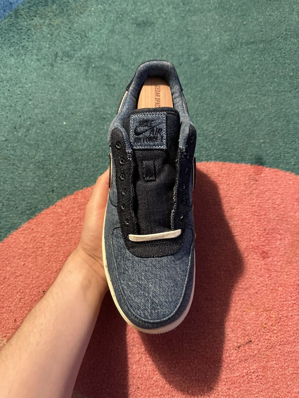 Nike 3x1 x Air Force 1 Low Premium Stonewash Blue Size US 11 / EU 44 - 3 Thumbnail