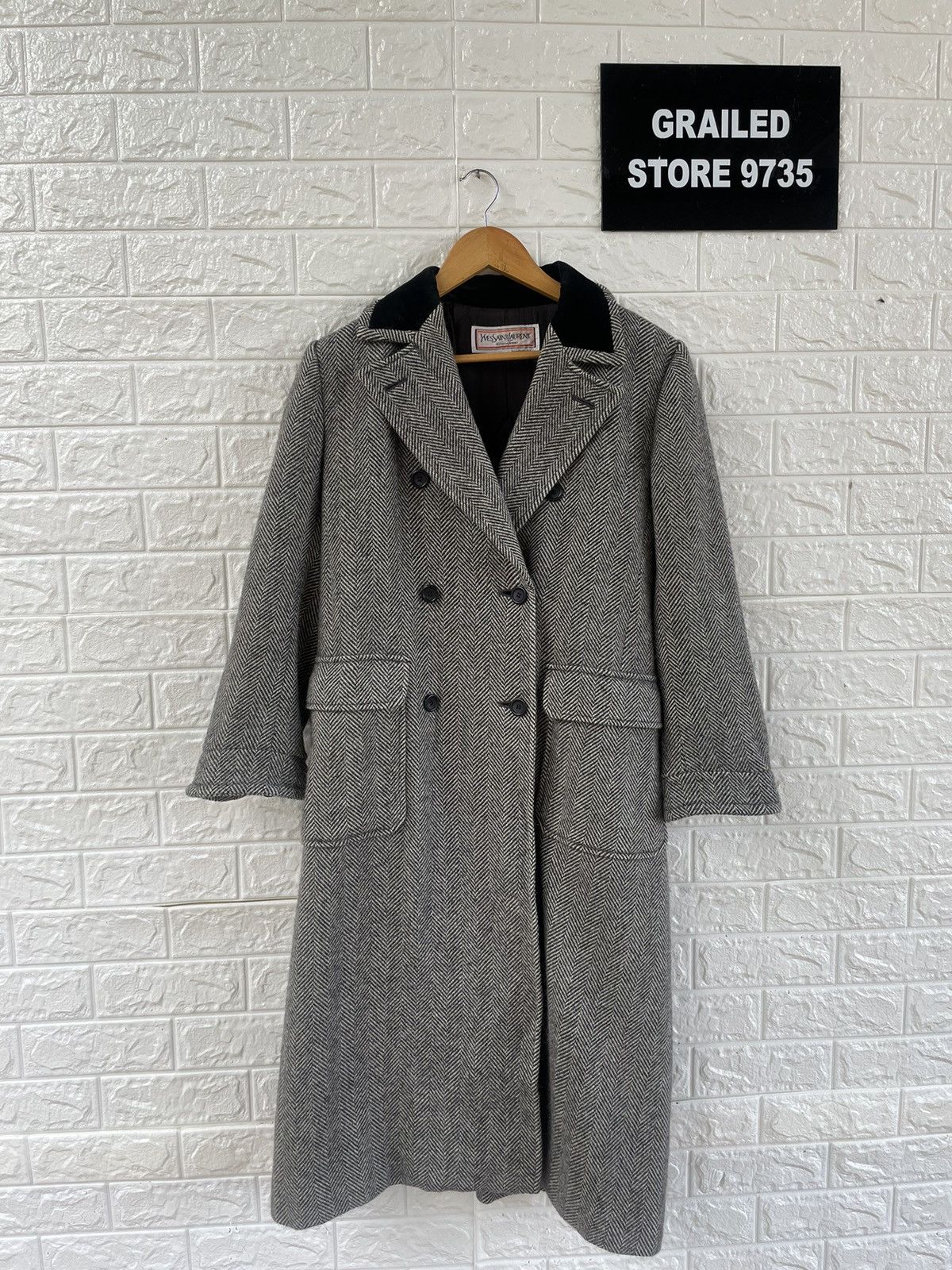 Vintage YSL Pea Coat Jacket Size M / US 6-8 / IT 42-44 - 1 Thumbnail