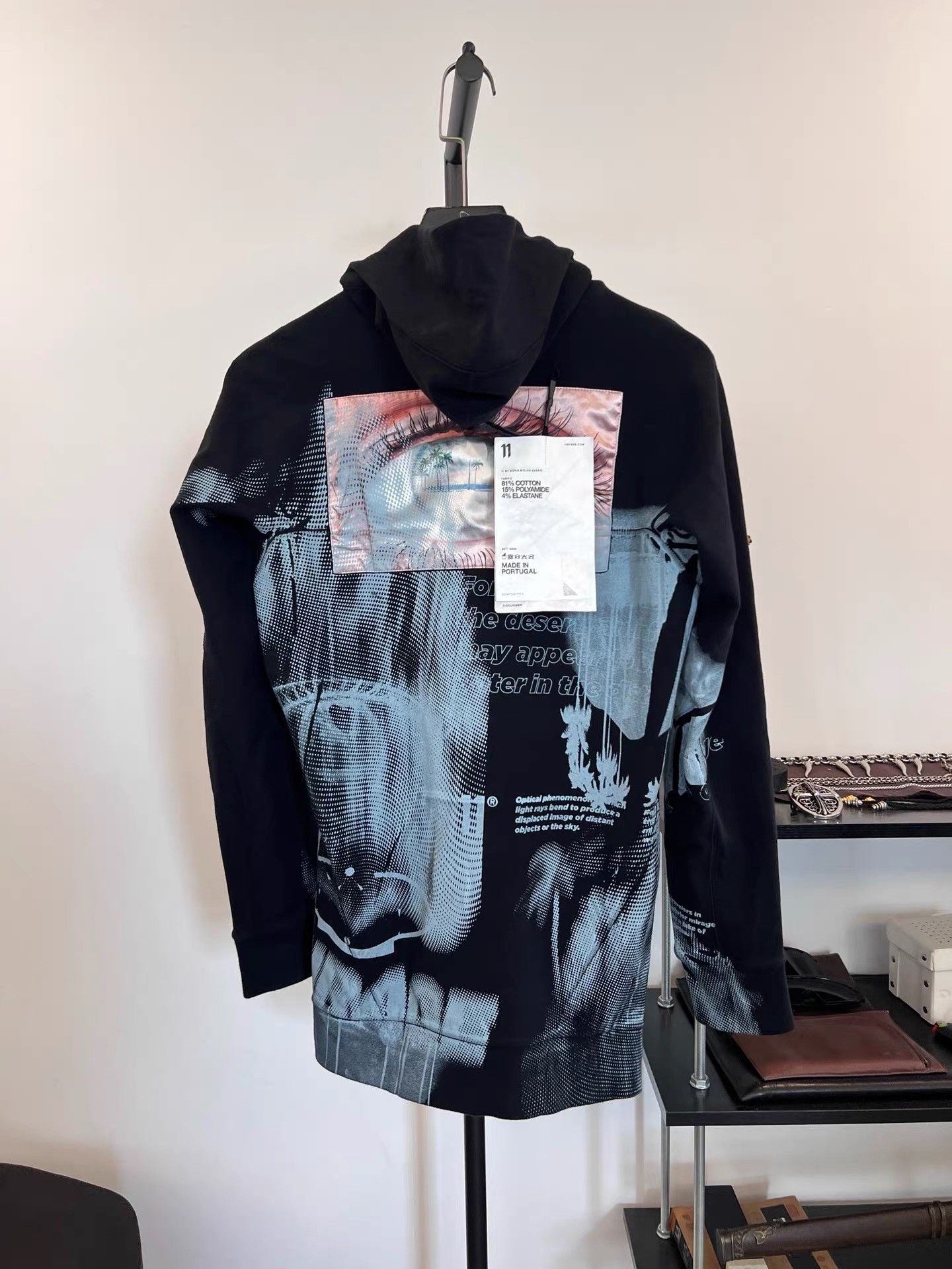 11 By Boris Bidjan Saberi Boris Bidjan Saberi 11by bbs Printed Patch Hoodie K35 Size US XXS / EU 40 - 2 Thumbnail