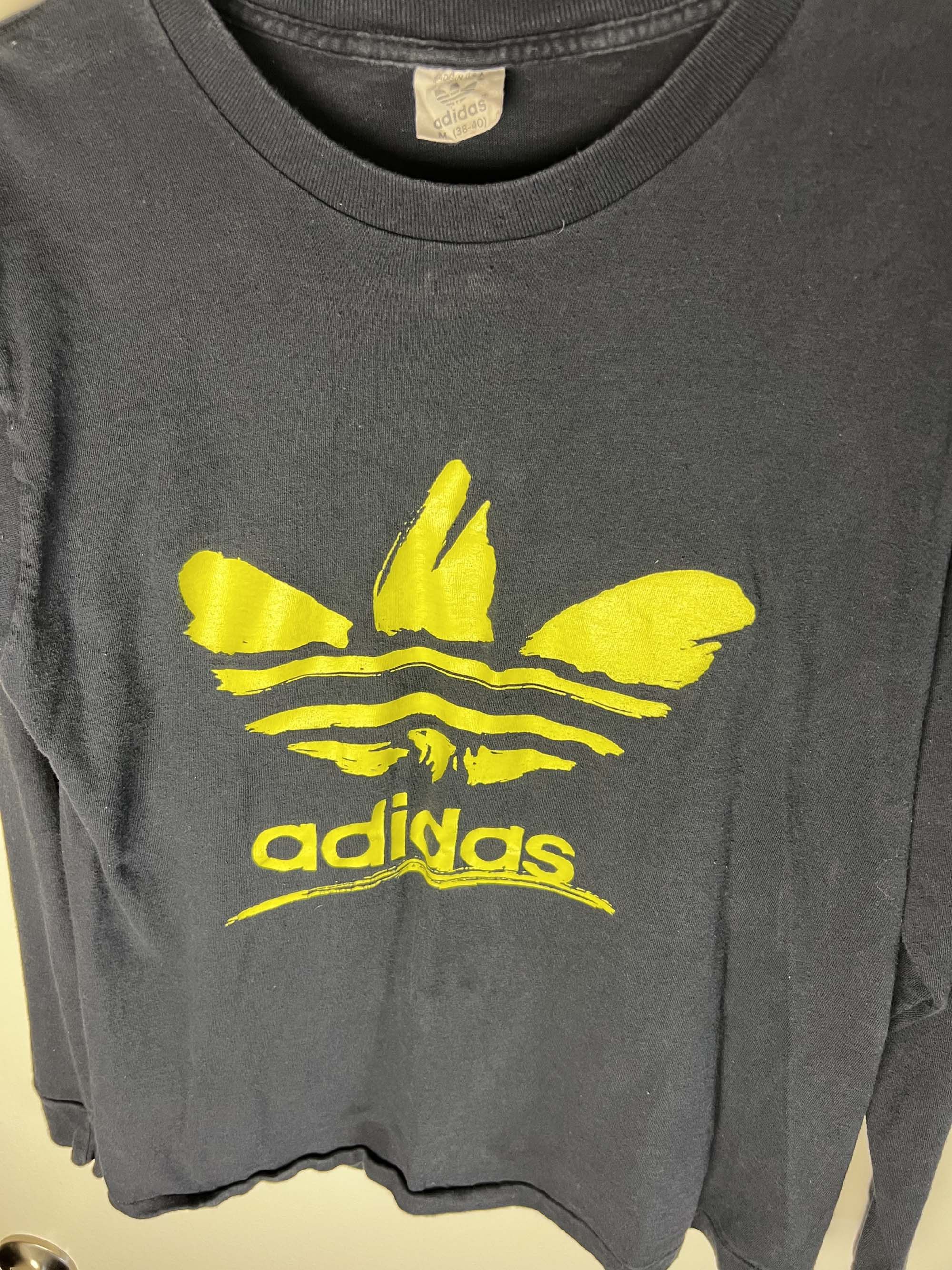 Adidas Vintage 1980's Adidas Trefoil Logo Long Sleeve Shirt Size US M / EU 48-50 / 2 - 6 Thumbnail