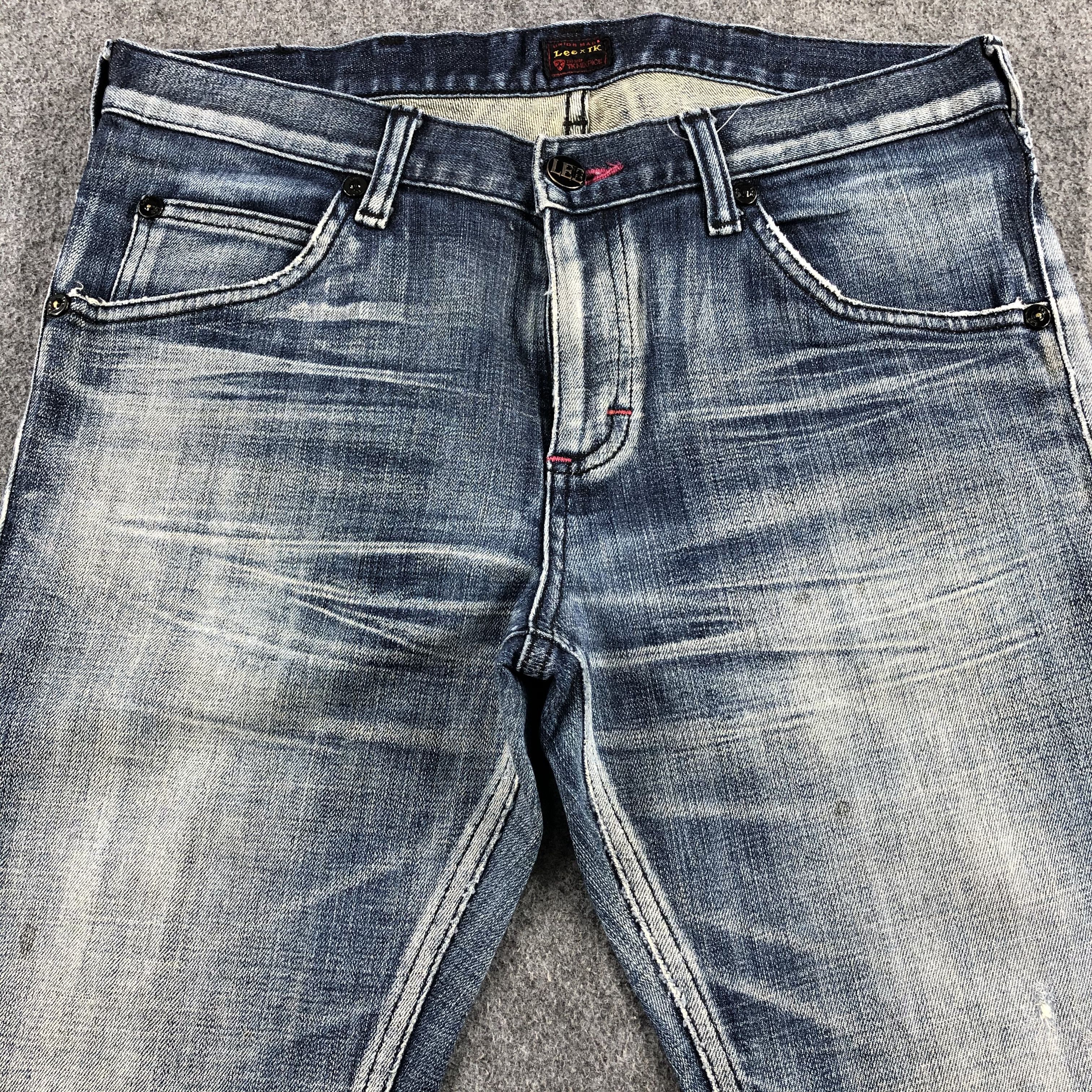 Lee Vintage Blue Wash Lee Jeans-J1776 Size US 34 / EU 50 - 3 Thumbnail