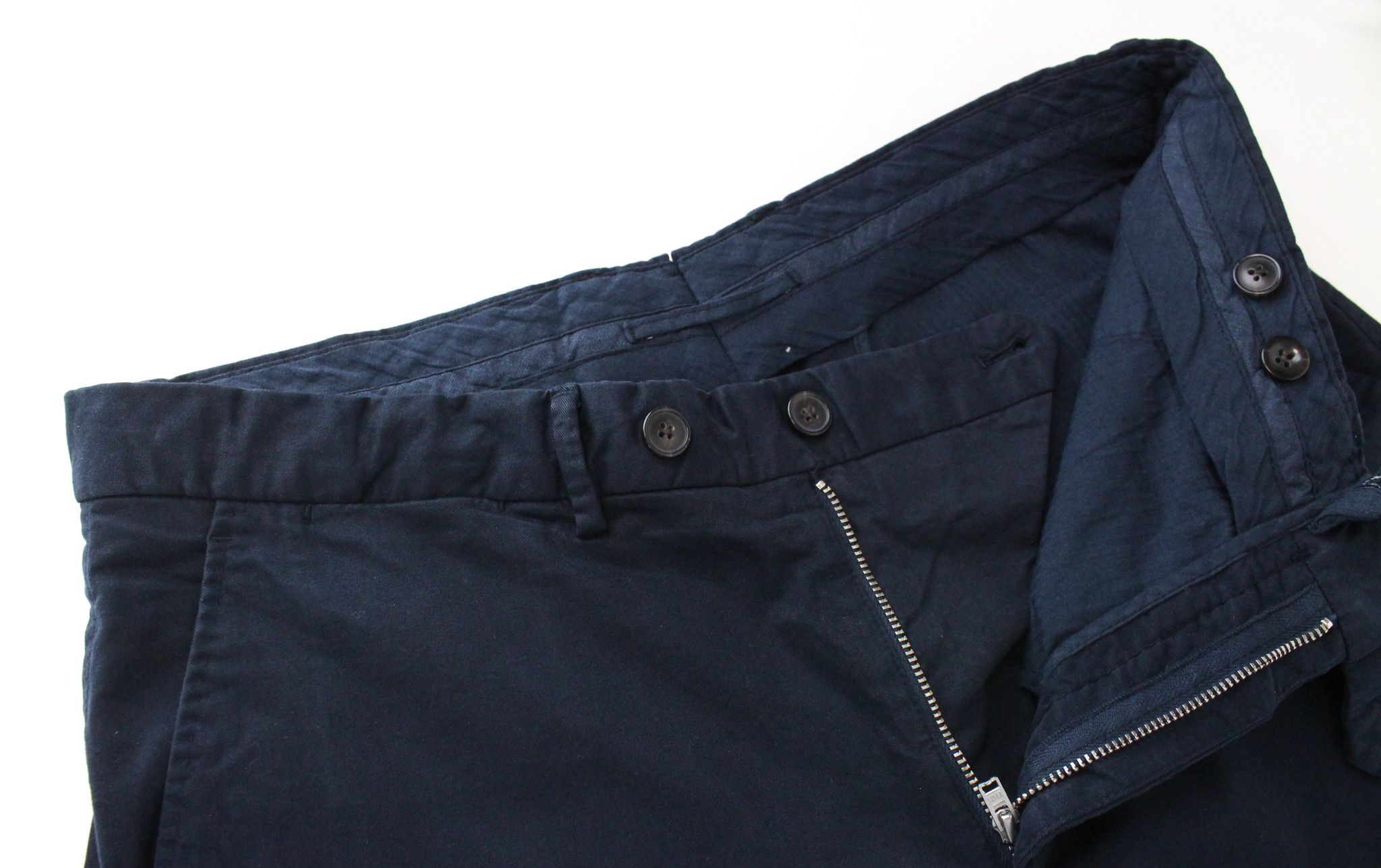 Suitsupply PORTO NOVO UK32R Cotton Dark Blue Trousers 66603 Size US 32 / EU 48 - 4 Thumbnail