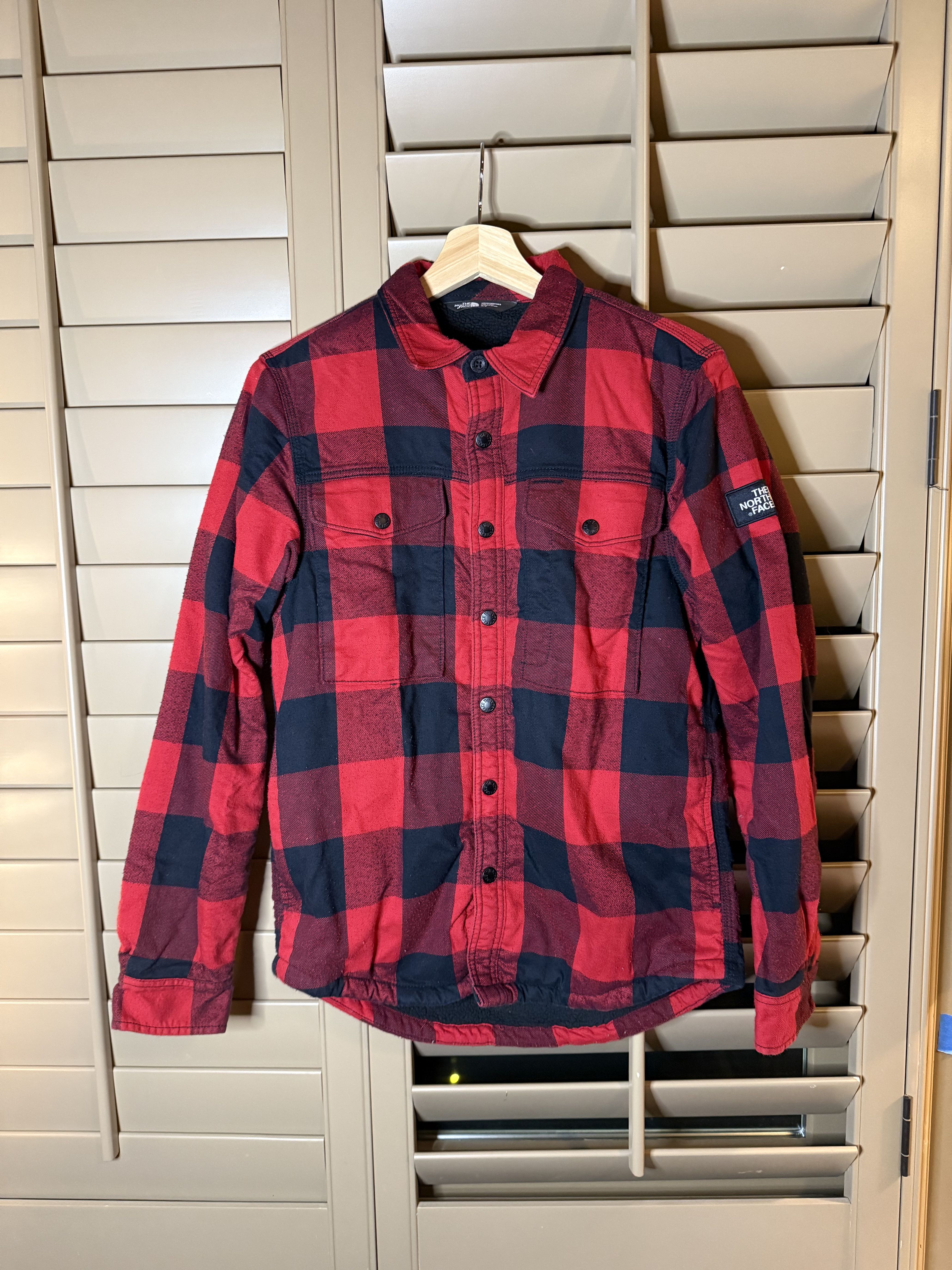The North Face The North Face Red Fleece-lined Flannel Shirt Jacket Size US S / EU 44-46 / 1 - 1 Thumbnail