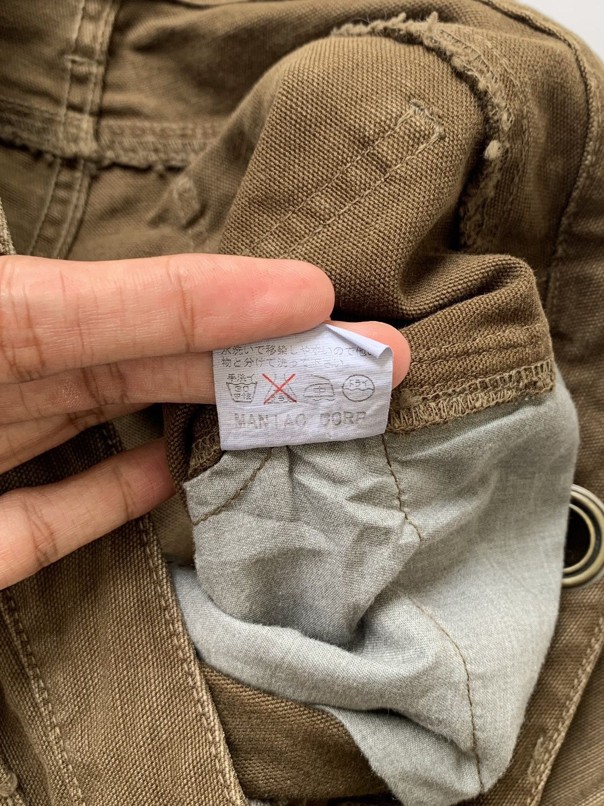 If Six Was Nine 2000s L.G.B Canvas Leg Zipper Cargo Pant Size US 26 / EU 42 - 6 Thumbnail
