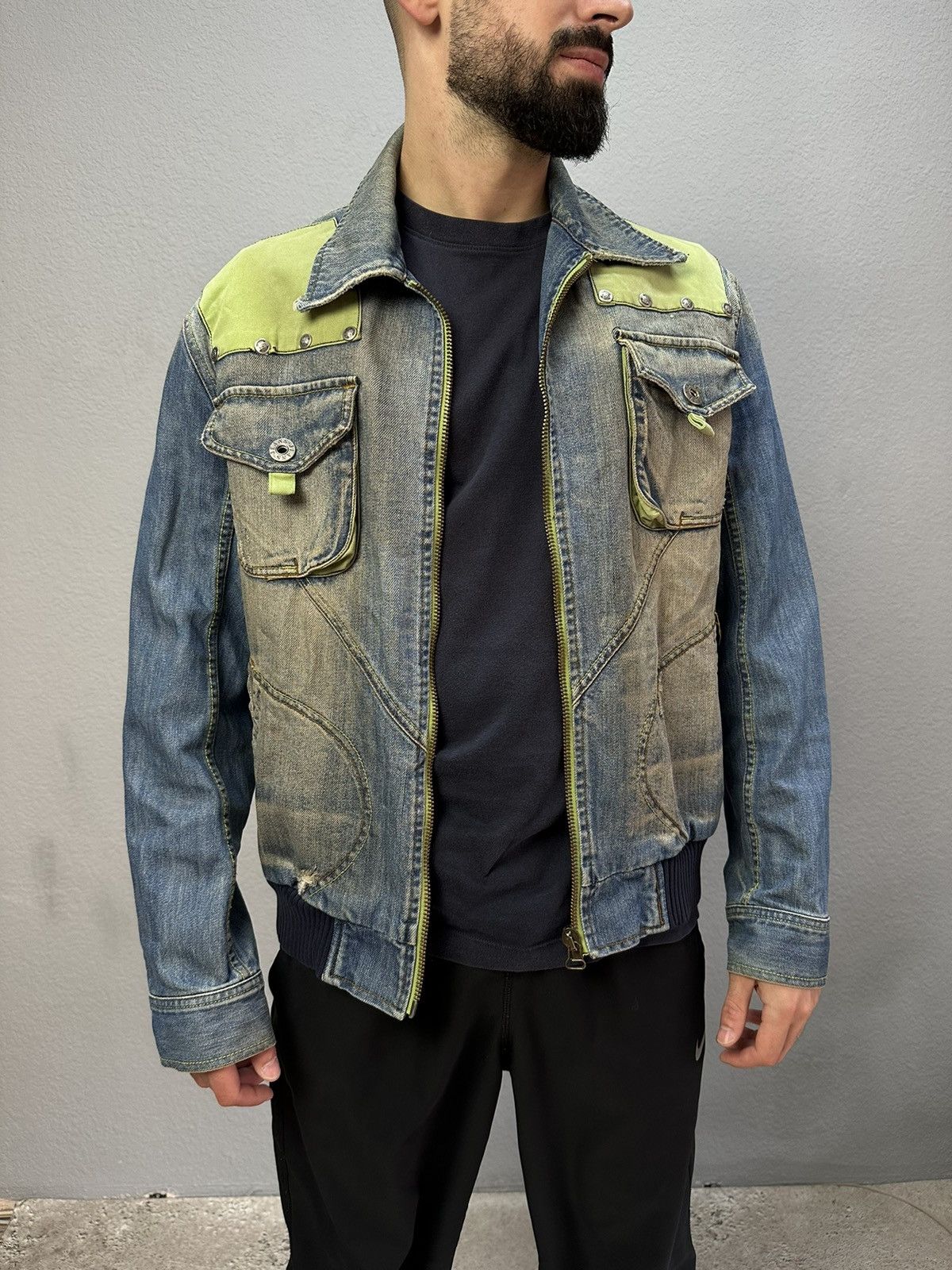 Diesel × Vintage Vintage Diesel Style Distressed Jacket Faded Racing Motor Size US L / EU 52-54 / 3 - 2 Thumbnail