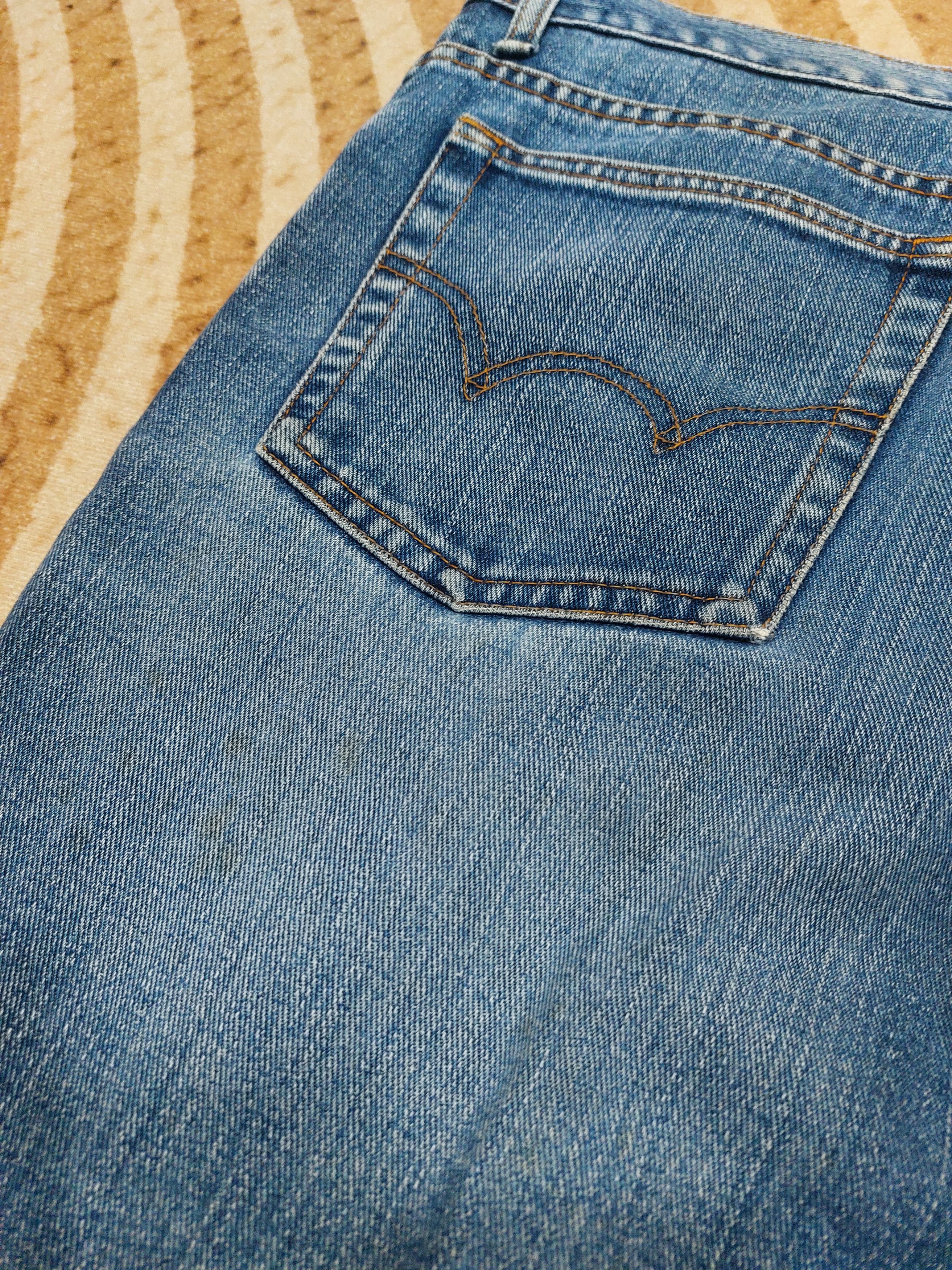 Edwin VINTAGE EDWIN 503 REGULAR DISTRESSED MUD WASH JAPANESE DENIM Size US 35 - 15 Thumbnail