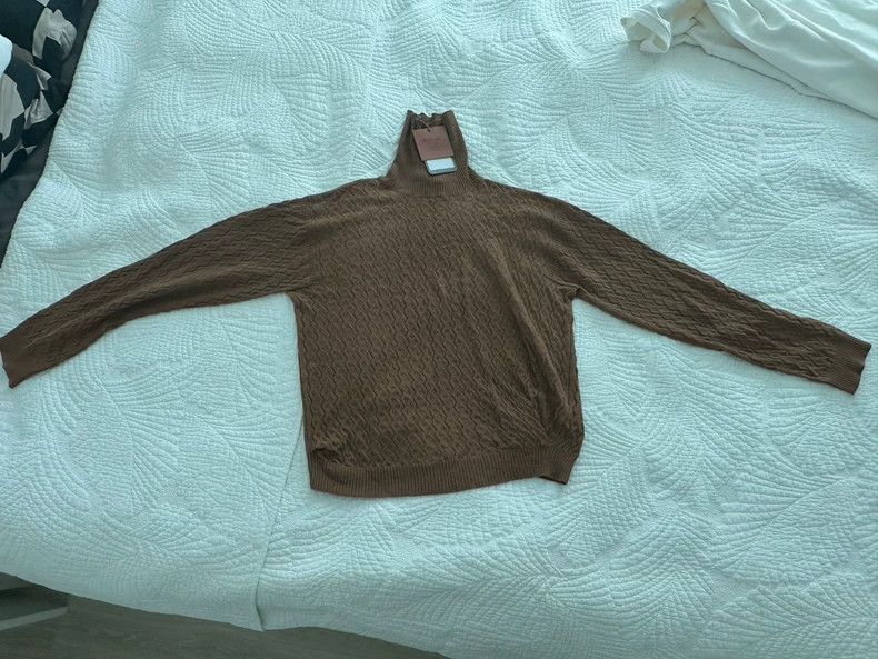 Loro Piana LORO PIANA Camel hair sweater with high collar Size S / US 4 / IT 40 - 3 Thumbnail