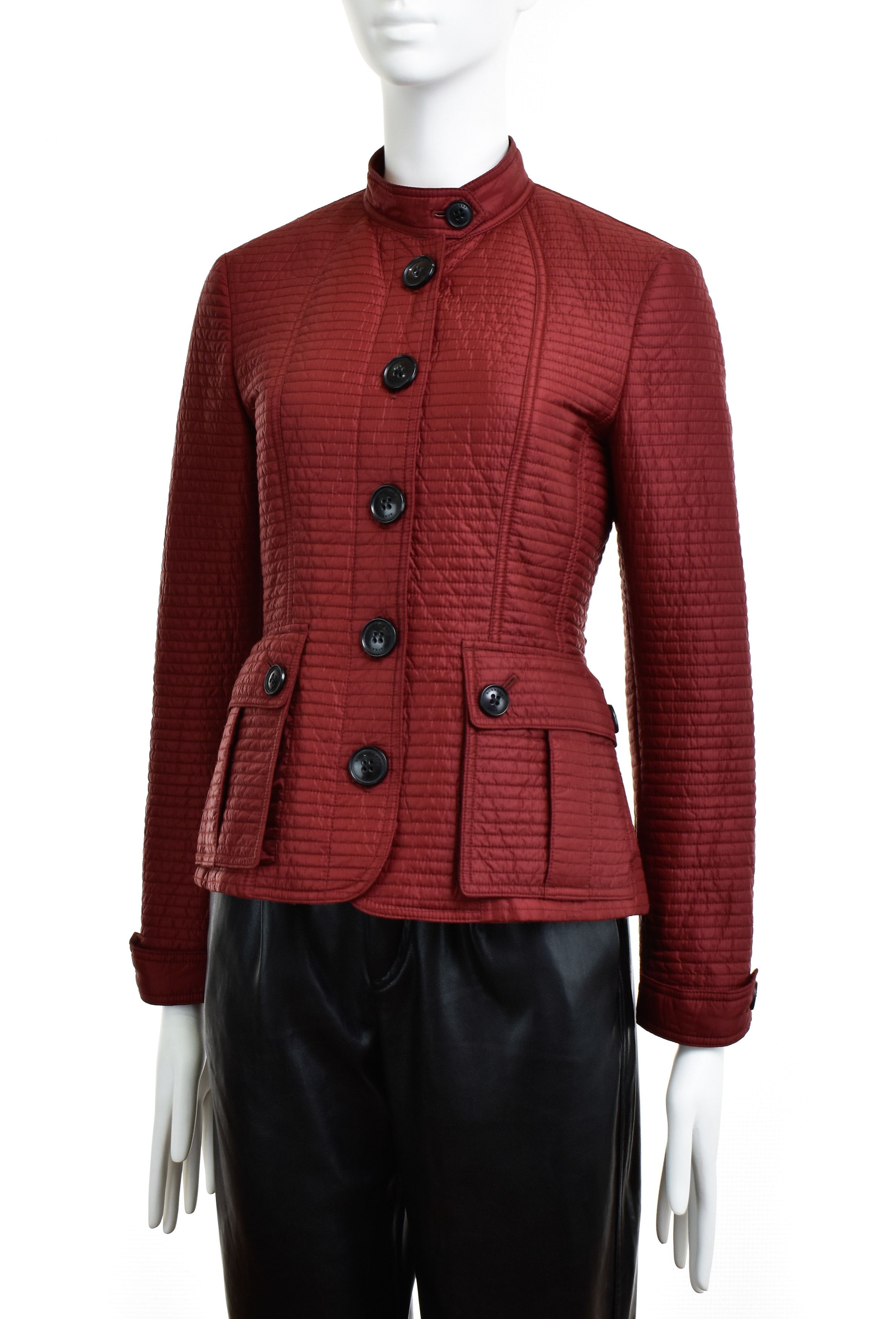 Burberry BURBERRY Brit Quilt Jacket Stand Collar Half Belted Coat Size XS / US 0-2 / IT 36-38 - 6 Thumbnail