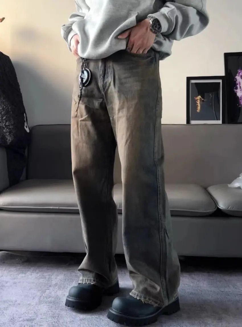 Designer × Japanese Brand Bronze blue Y2K skateboarding hiphop utility baggy jeans Size US 30 / EU 46 - 2 Thumbnail