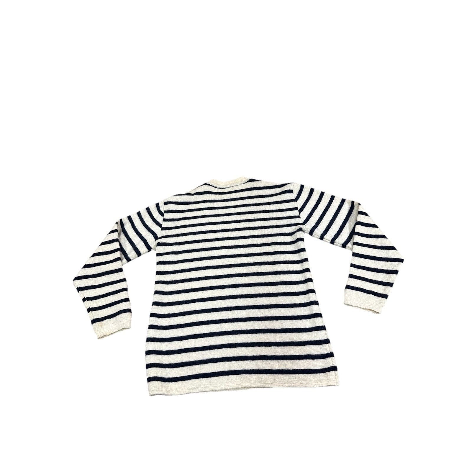 Vintage Vintage Le Cormoran Striped Long Sleeve Sweater Knit Black W Size US L / EU 52-54 / 3 - 7 Thumbnail