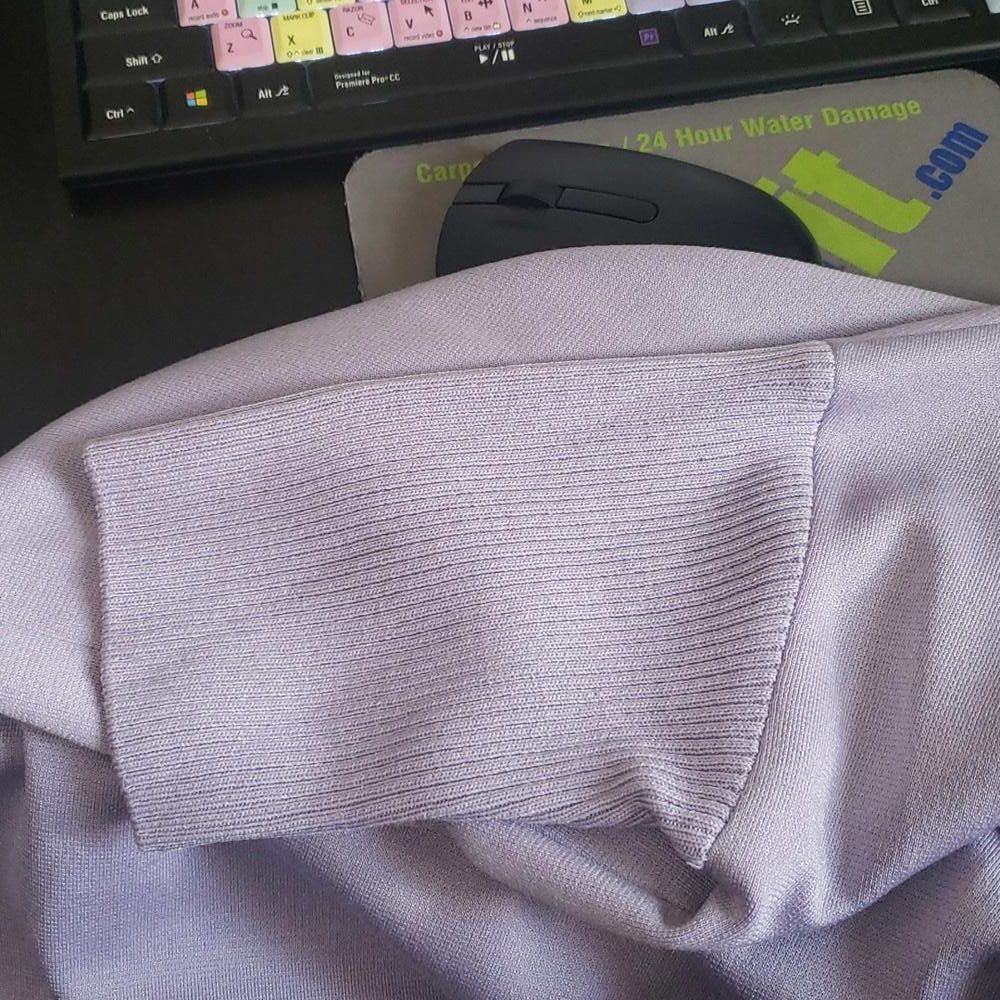 Andrew St. John CT1623 St. John Lavender Ladies Over-sized Blouse M Size M / US 6-8 / IT 42-44 - 5 Thumbnail