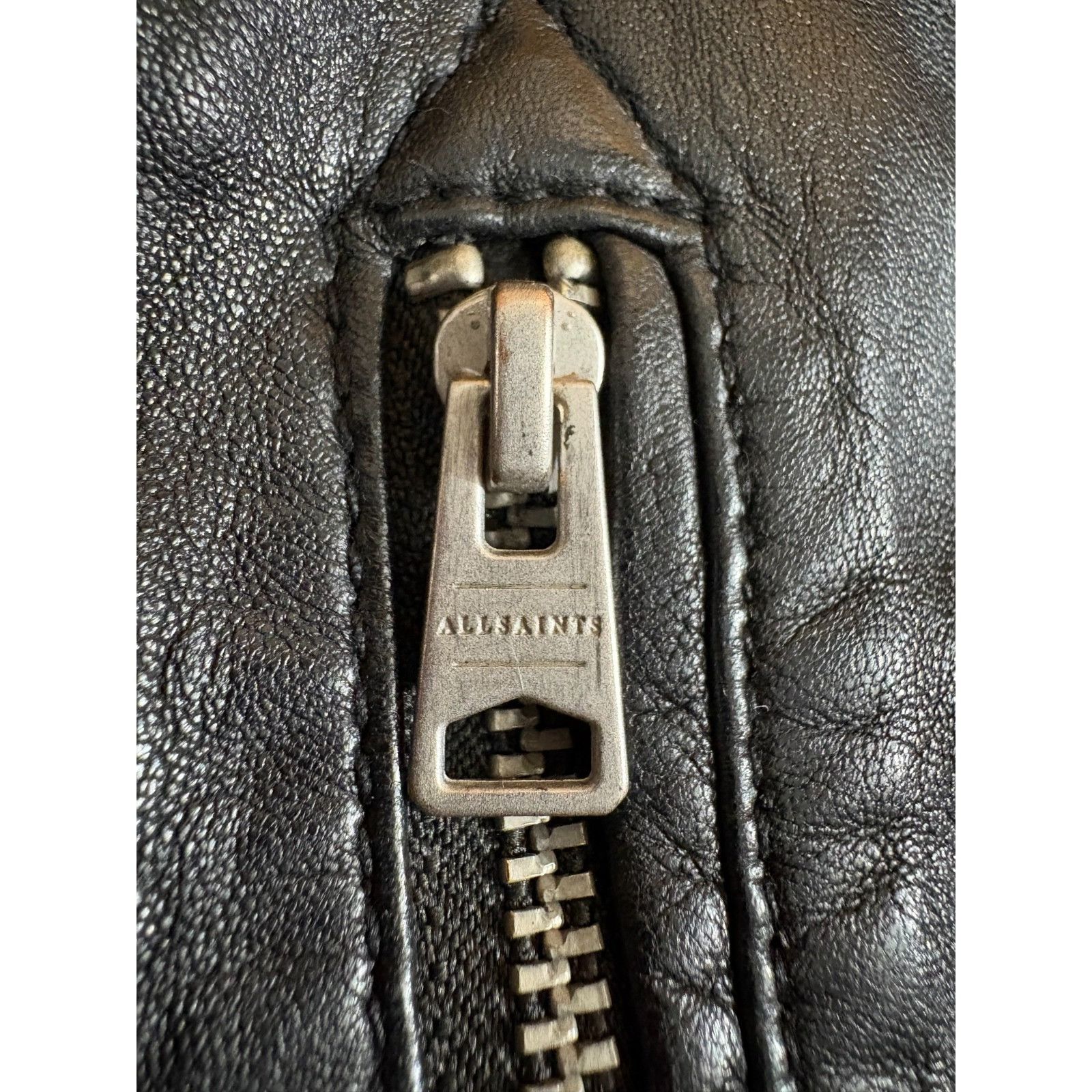 Allsaints All Saints kino Sheep leather Bomber jacket size L color Bla Size US L / EU 52-54 / 3 - 4 Thumbnail