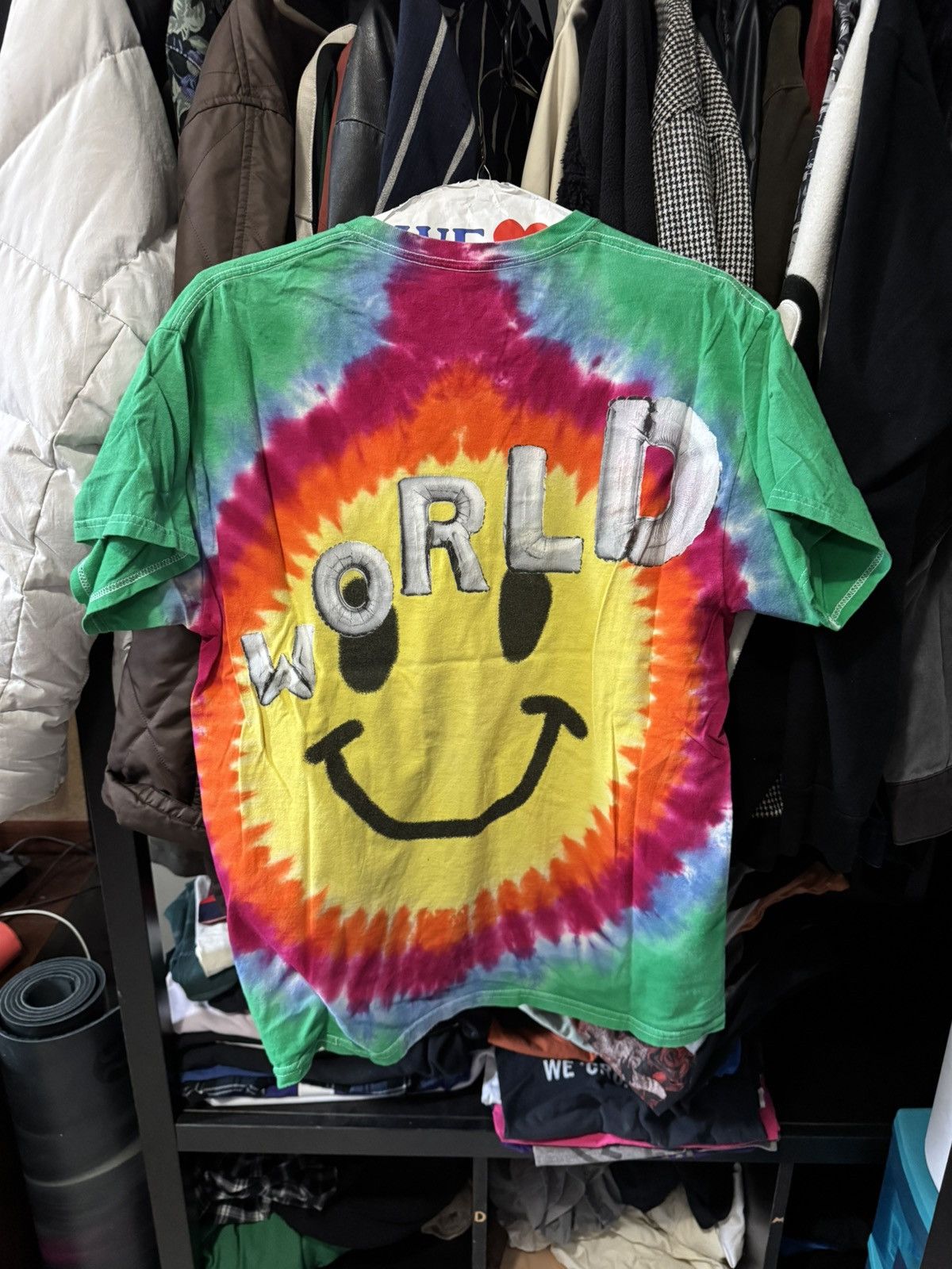 Travis Scott tie dye astroworld merch tee Size US L / EU 52-54 / 3 - 2 Thumbnail
