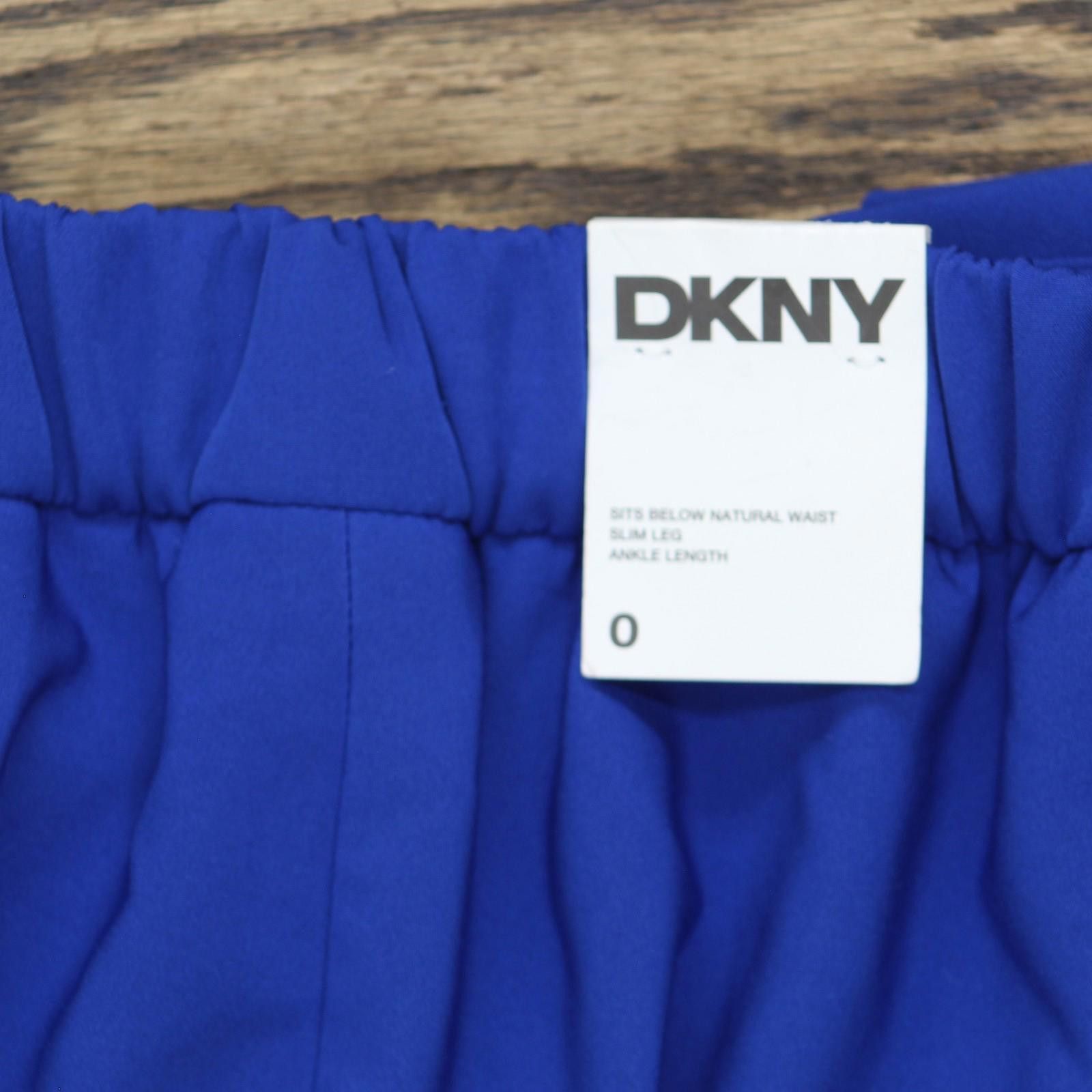 DKNY Nwt Dkny Pants With Elasticated-back Ug4pd327 Lapis Blue 0 Size 25" / US 0 / IT 36 - 5 Thumbnail