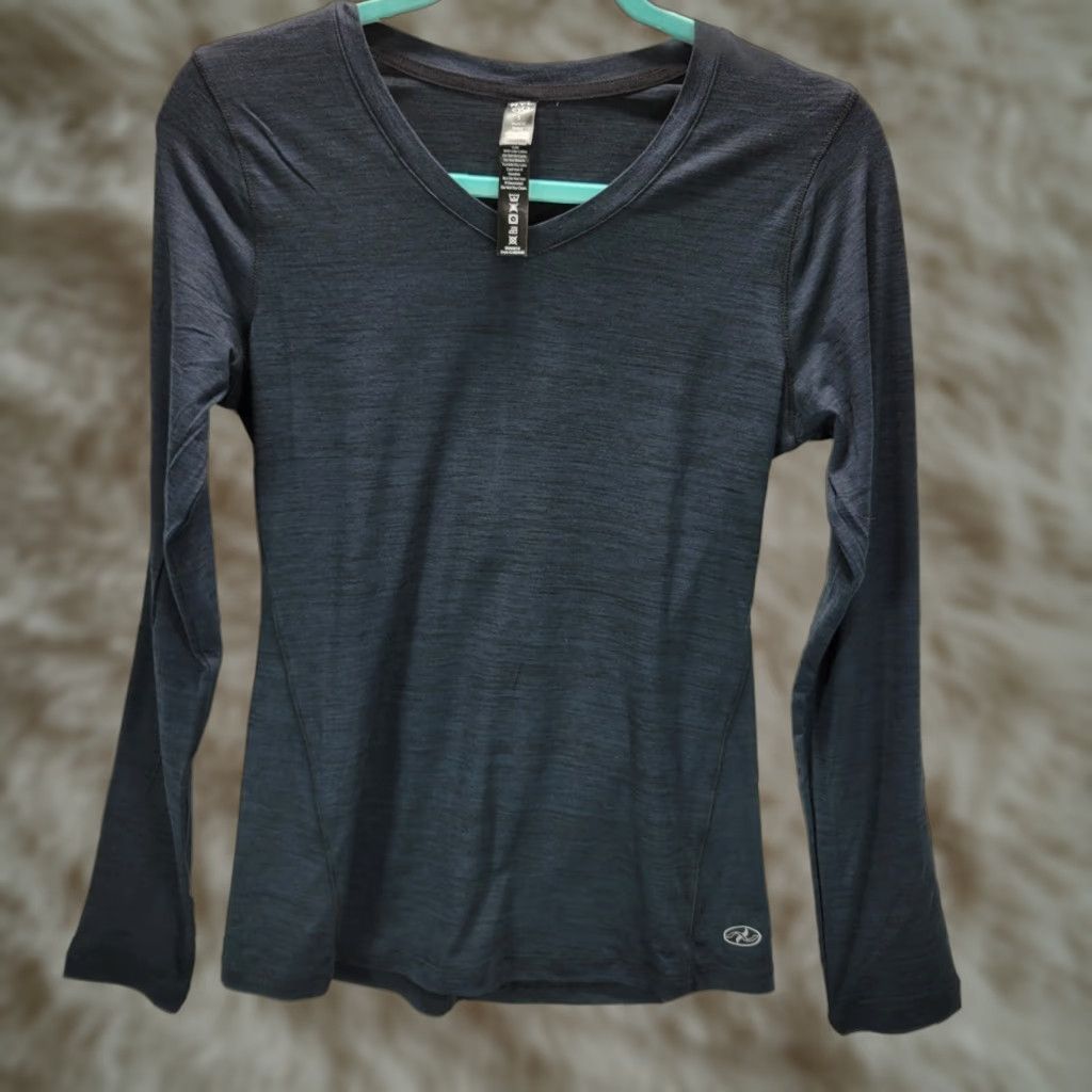 Vintage VINTAGE Women's NY Laundry Black Long Sleeve Shirt Pullover Stretch Sz S NWT Size S / US 4 / IT 40 - 1 Thumbnail