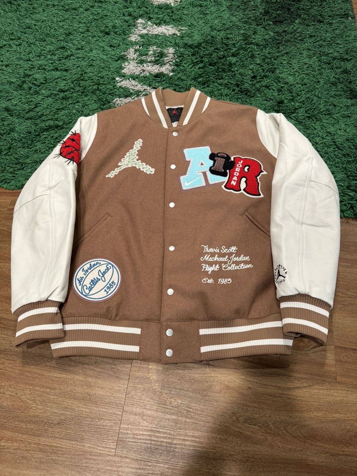 Jordan Brand × Travis Scott Travis Scott X Jordan Varsity Jacket Size US L / EU 52-54 / 3 - 8 Thumbnail